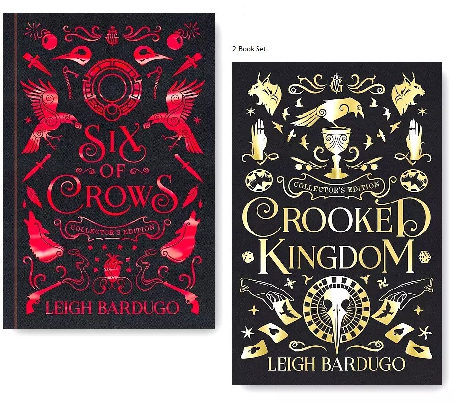 NEW : Six of Crows And Crooked Kingdom 2 Books Set Hardcover Collector’s Edition