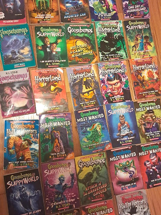 Huge Goosebumps Book Bulk Lot Some Original Series + Vintage Boardgame