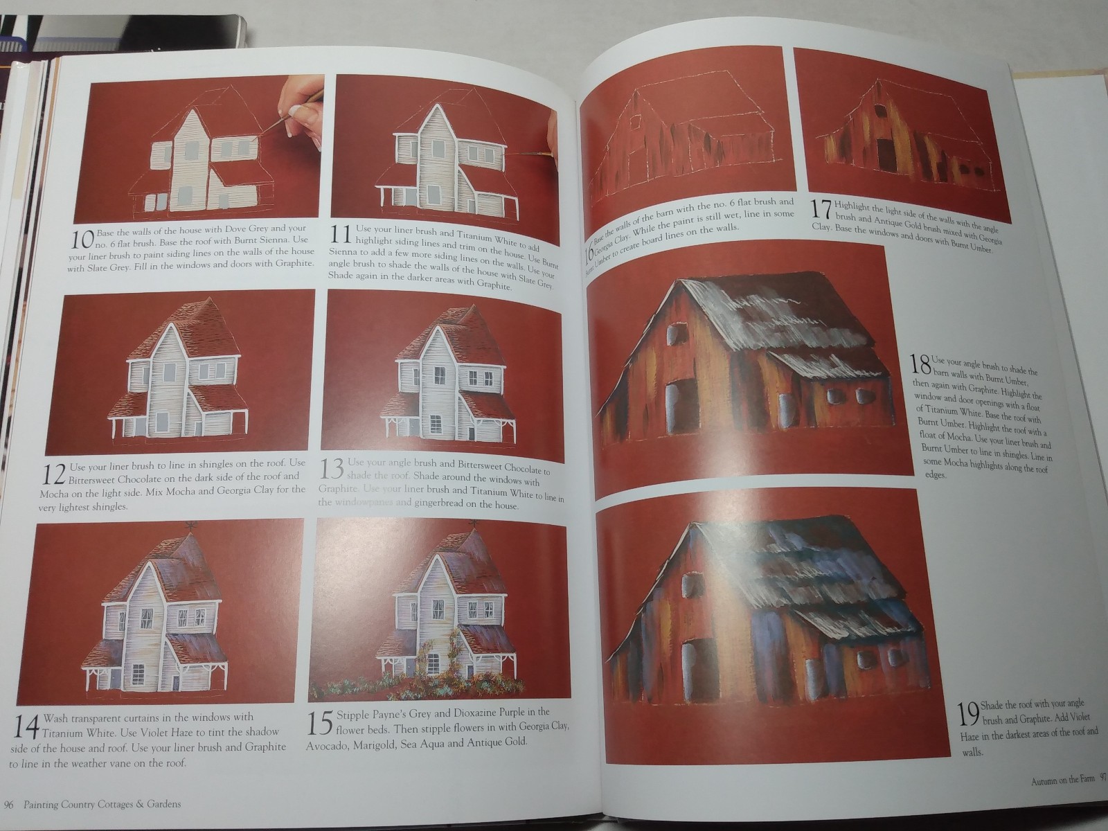 How To Paint Draw Instruction Realistic Perspective Portrait Trees Cottage Lot