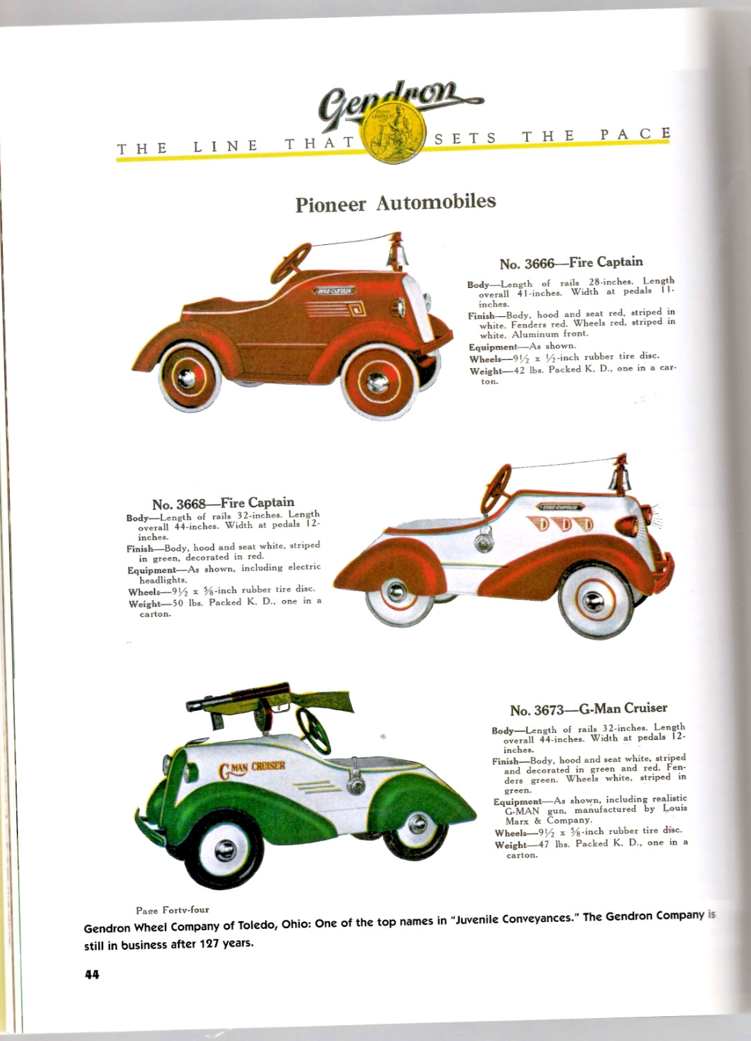 1999 Pedal Cars Larry Bloemker-Robert Genet- Ed Weirick 128 Pages Like New