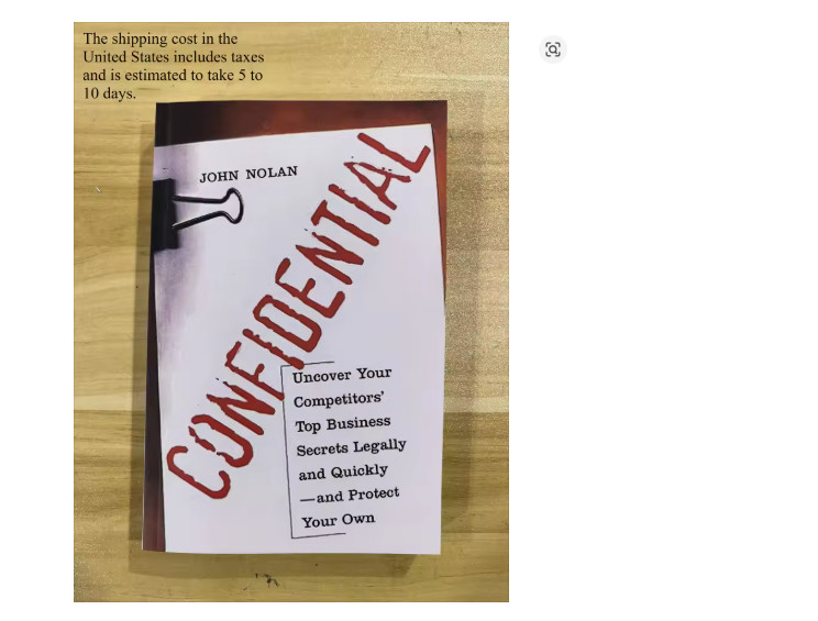 confidential book john nolan( Reprinted Version, Paperback)/Free Shipping