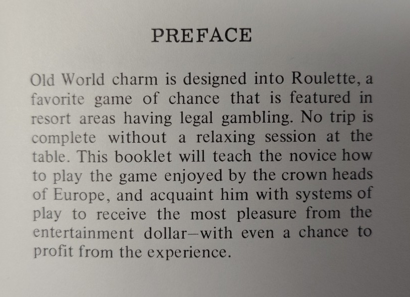3 Books: Blackjack as Business; Facts of Roulette; Scarnes Guide to Poker