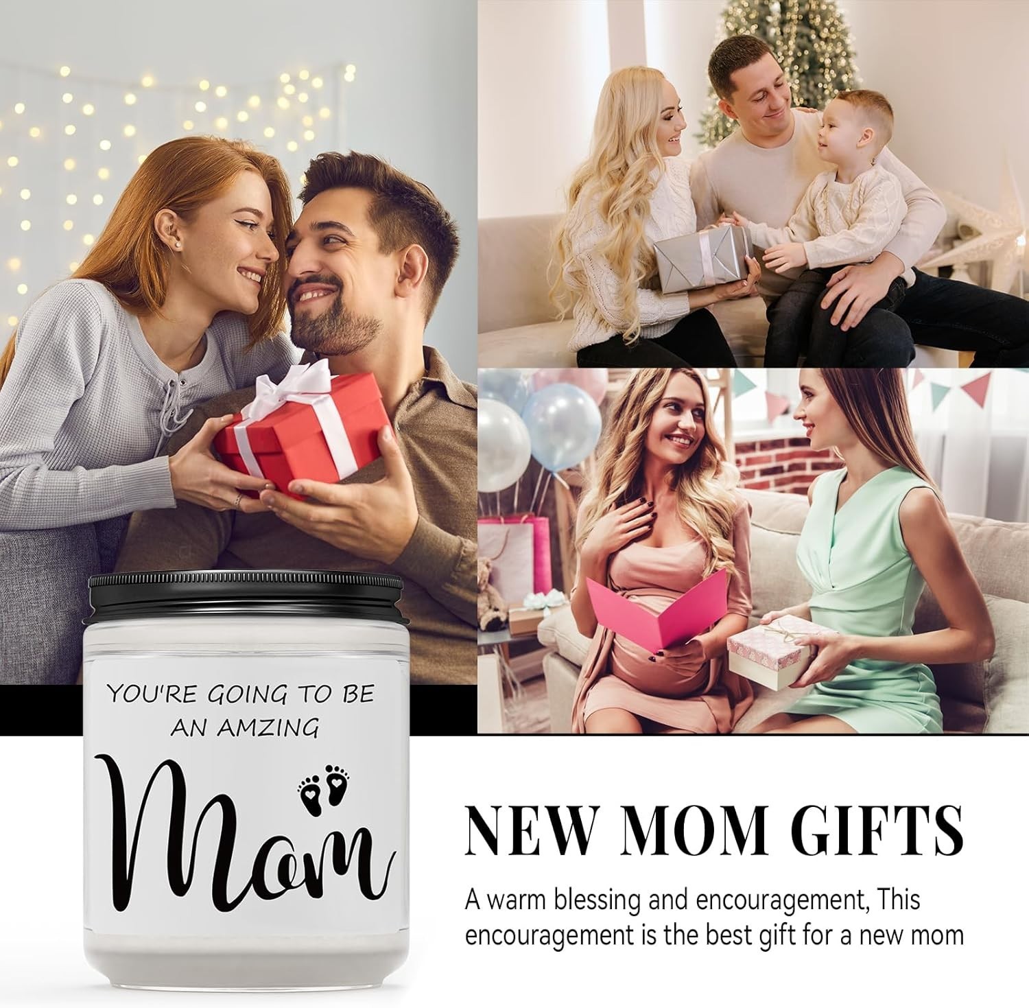 7oz Lavender Soy Wax Candle – Ideal Gift for First-Time Moms and Baby Showers