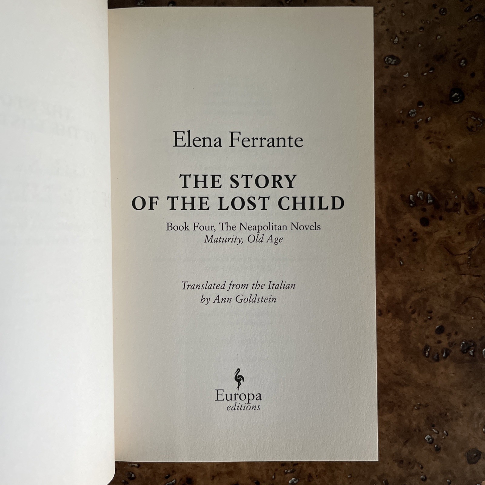 Elena Ferrante Neapolitan Novels—Complete Set, 4 Books—Europa Editions