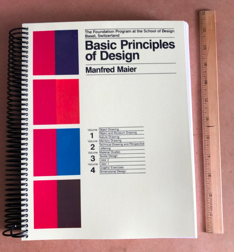Manfred Maier (1981) Basic Principles of Design : Foundation Program vls 1 2 3 4