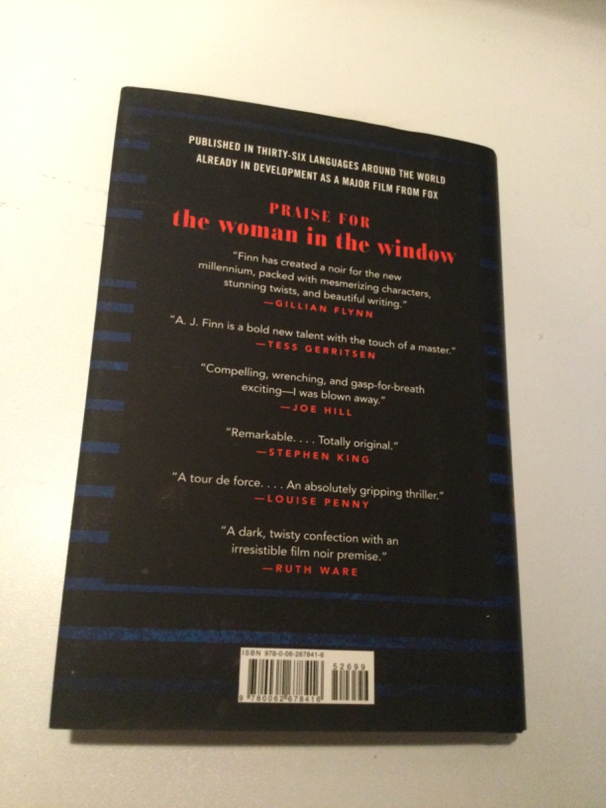 SIGNED- The Woman in the Window by A.J. Finn HC