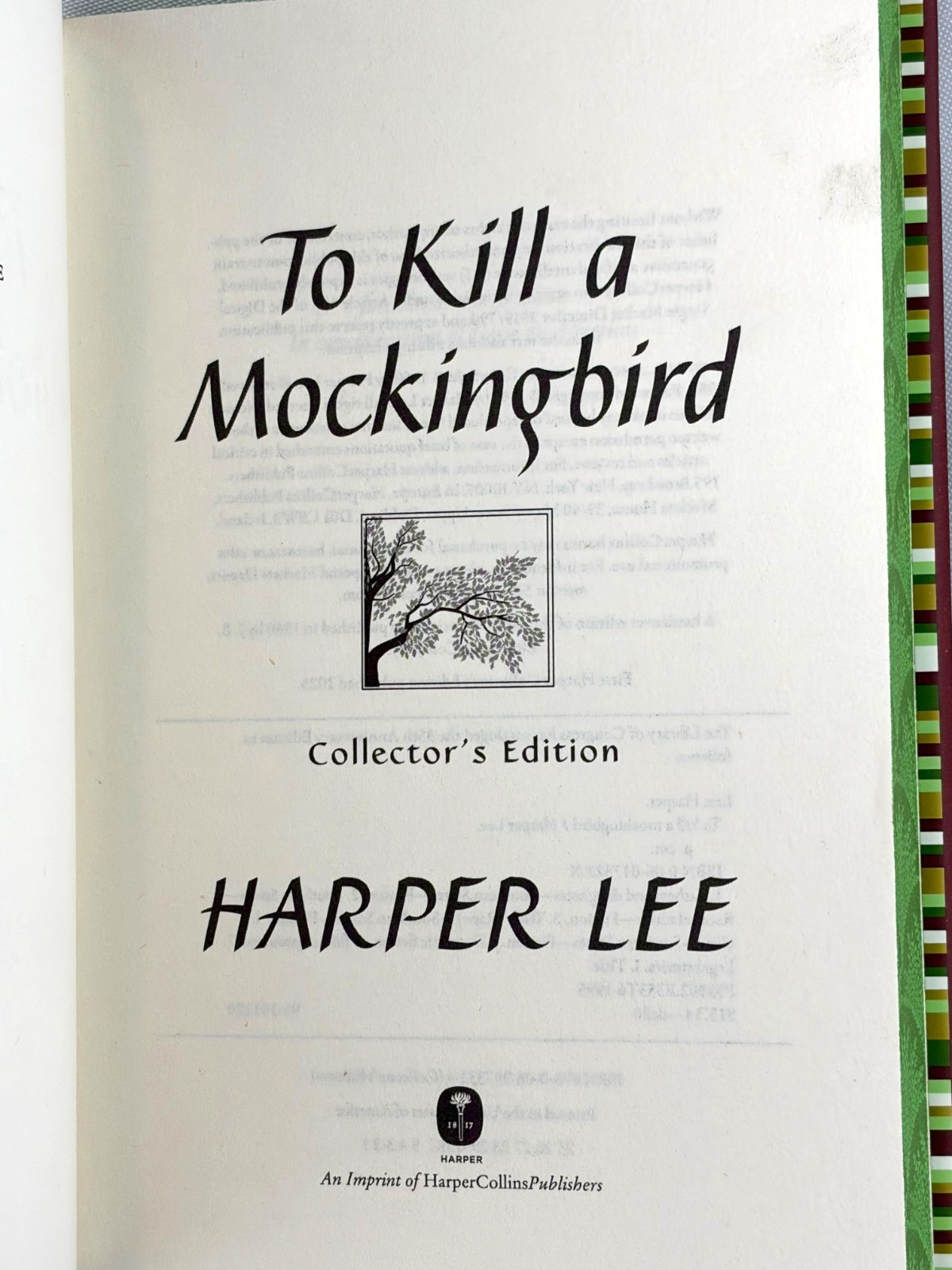 TO KILL A MOCKINGBIRD by Harper Lee Hardcover Collector’s Edition *Brand New*