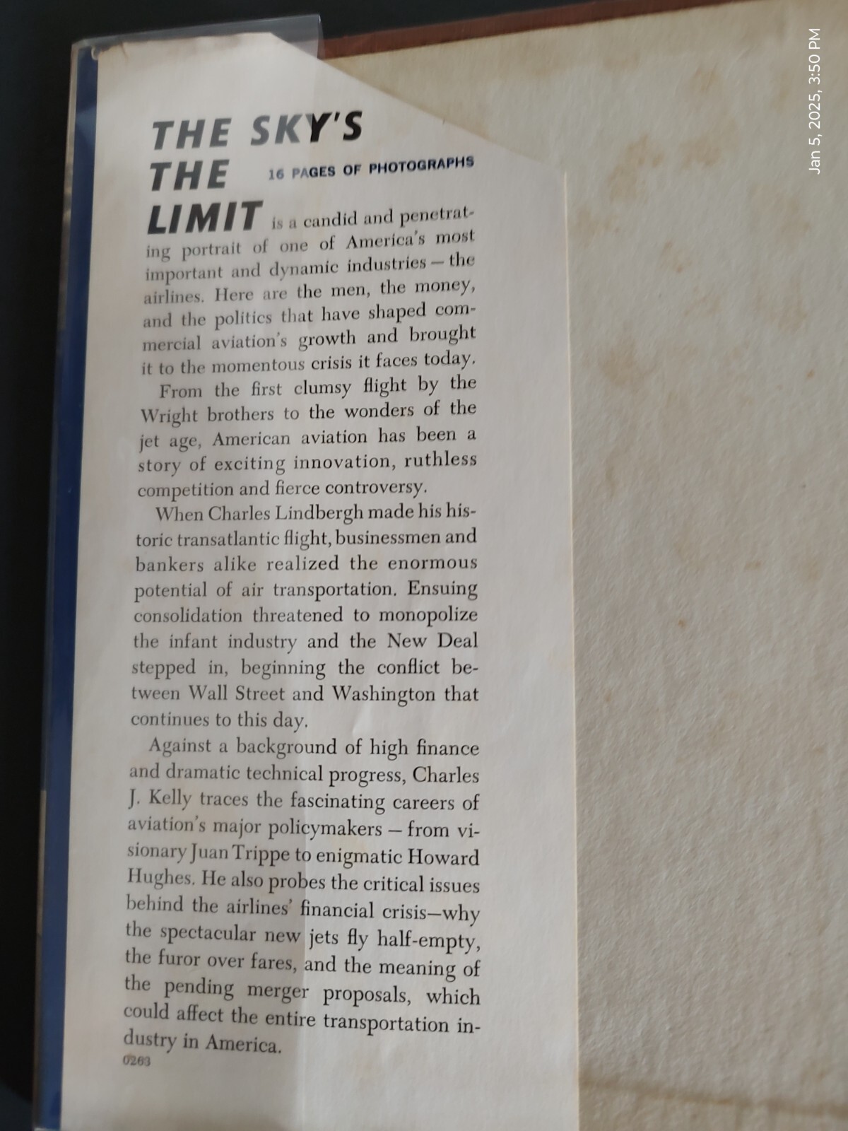 The Sky’s The Limit: The First Complete History of Commercial Aviation, © 1963