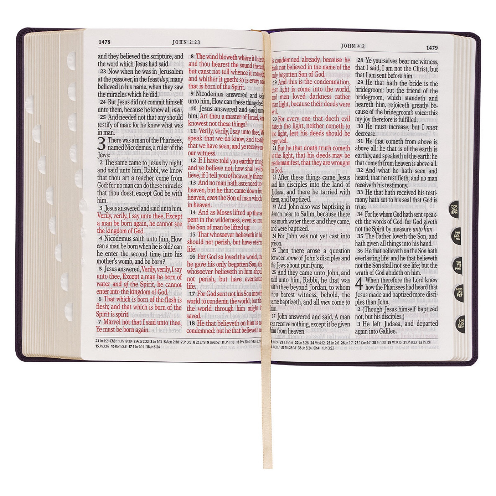 KJV Bible Giant Print 14 Point Purple Thumb Index BRAND NEW in Shrink Wrap!!!