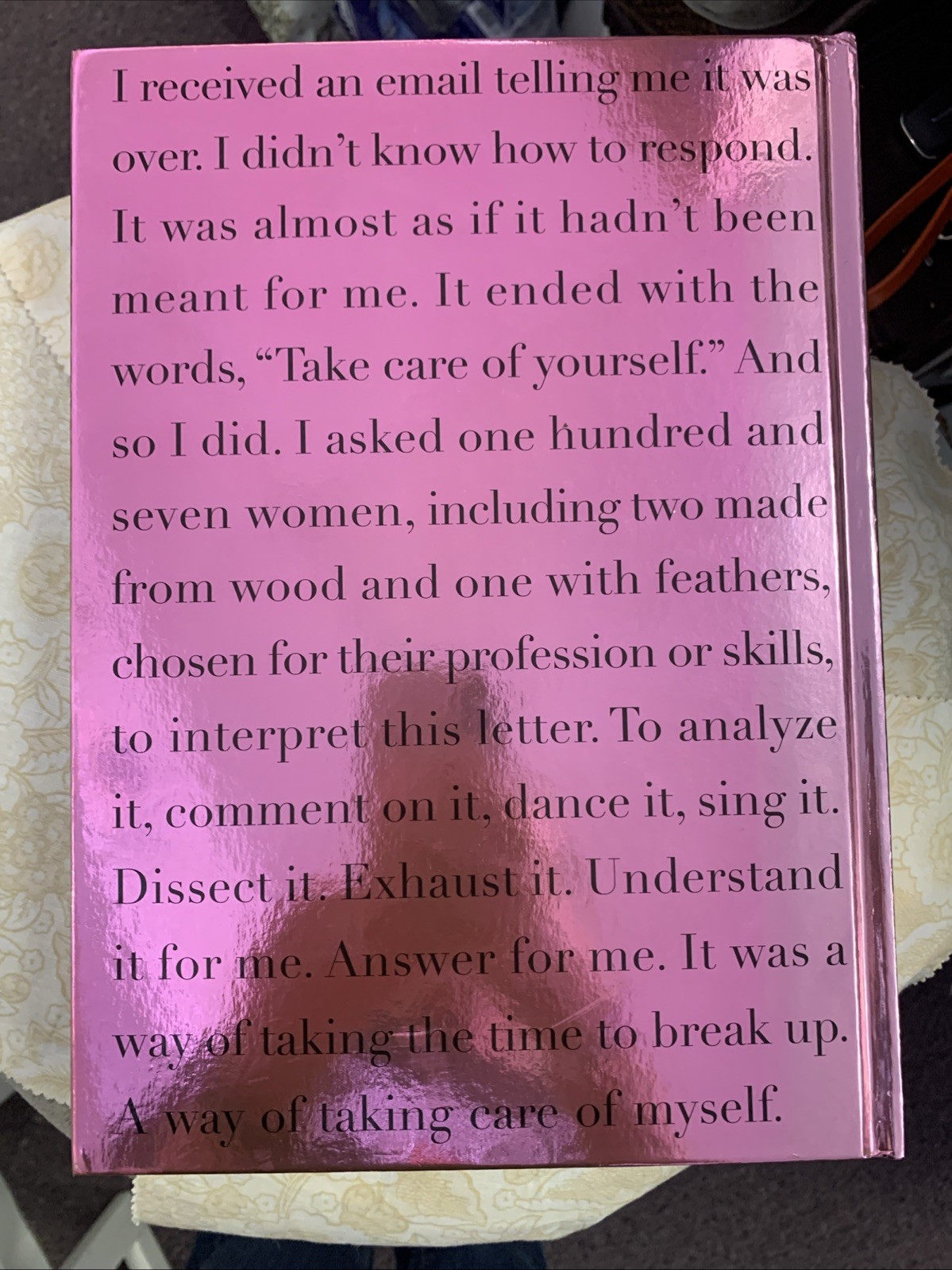 Take Care of Yourself by Sophie Calle (2007, Hardcover)