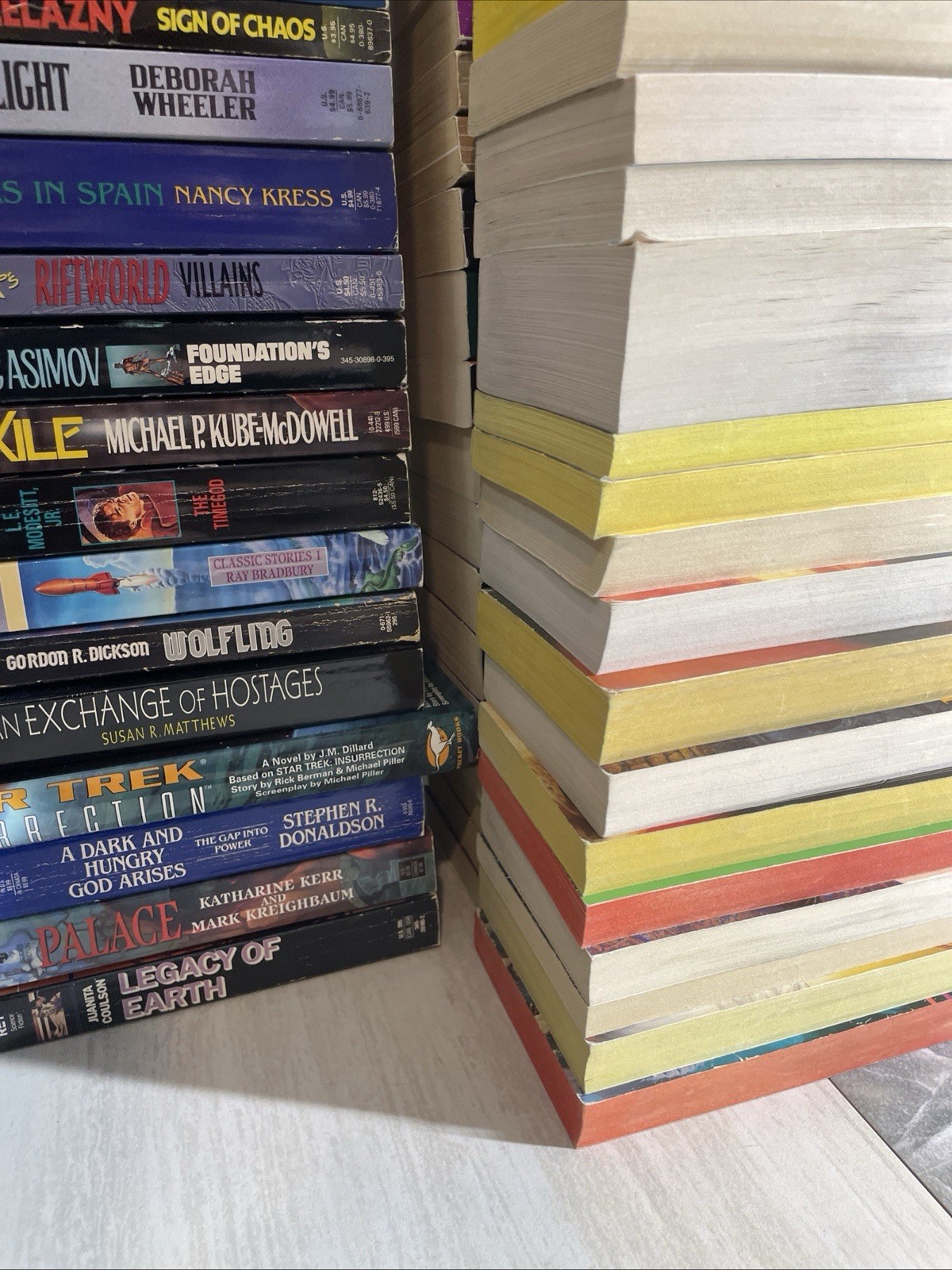 5 Pounds Assorted Science Fiction Paperback Books Mass Market Various Good