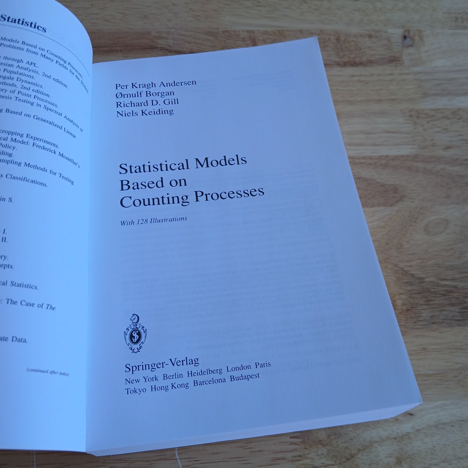 Statistical Models Based on Counting Processes Andersen Borgan Gill Keiding 1993