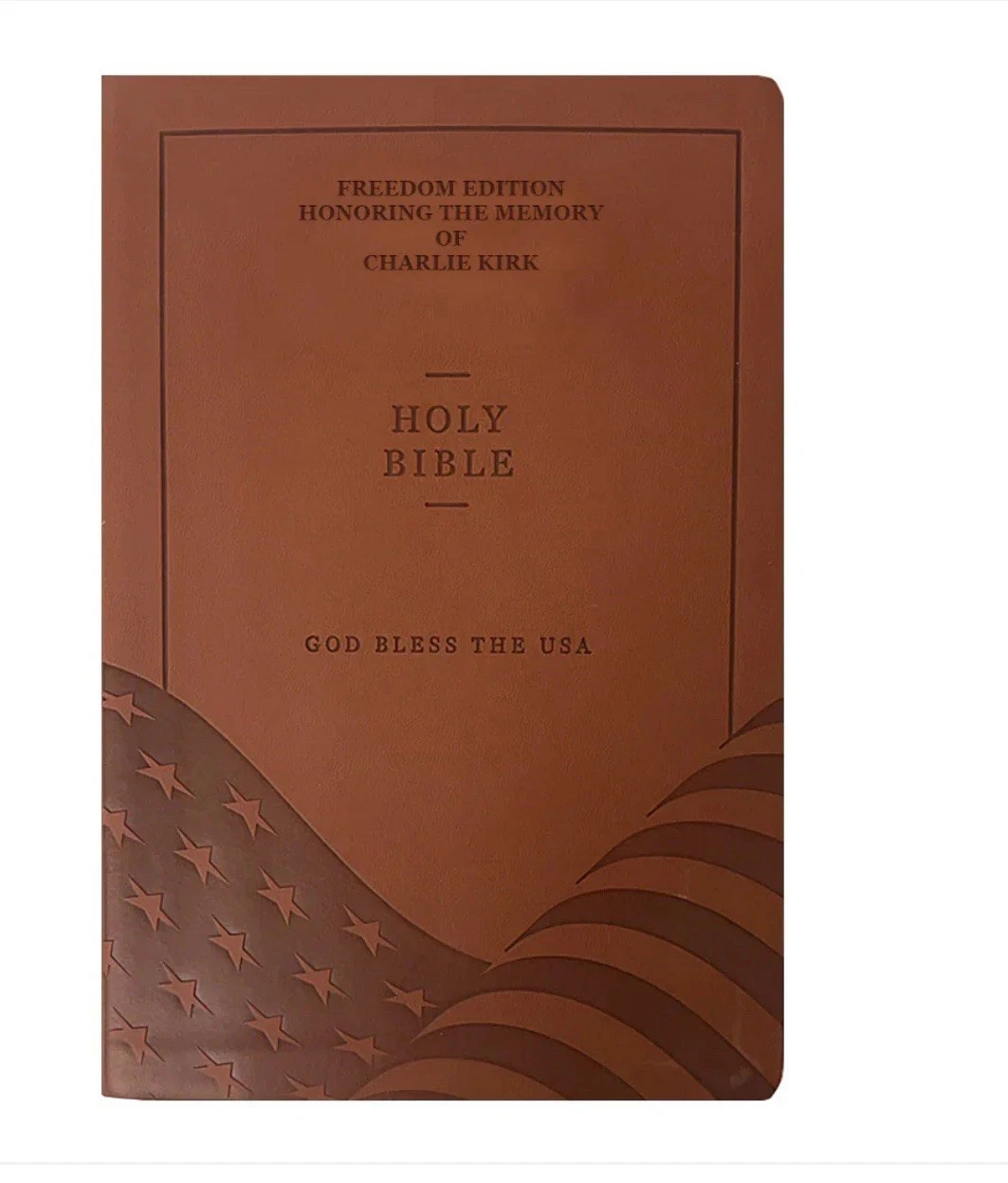 Freedom Edition God Bless The USA Bible RIP CHARLIE KIRK DONALD TRUMP NEW Holy