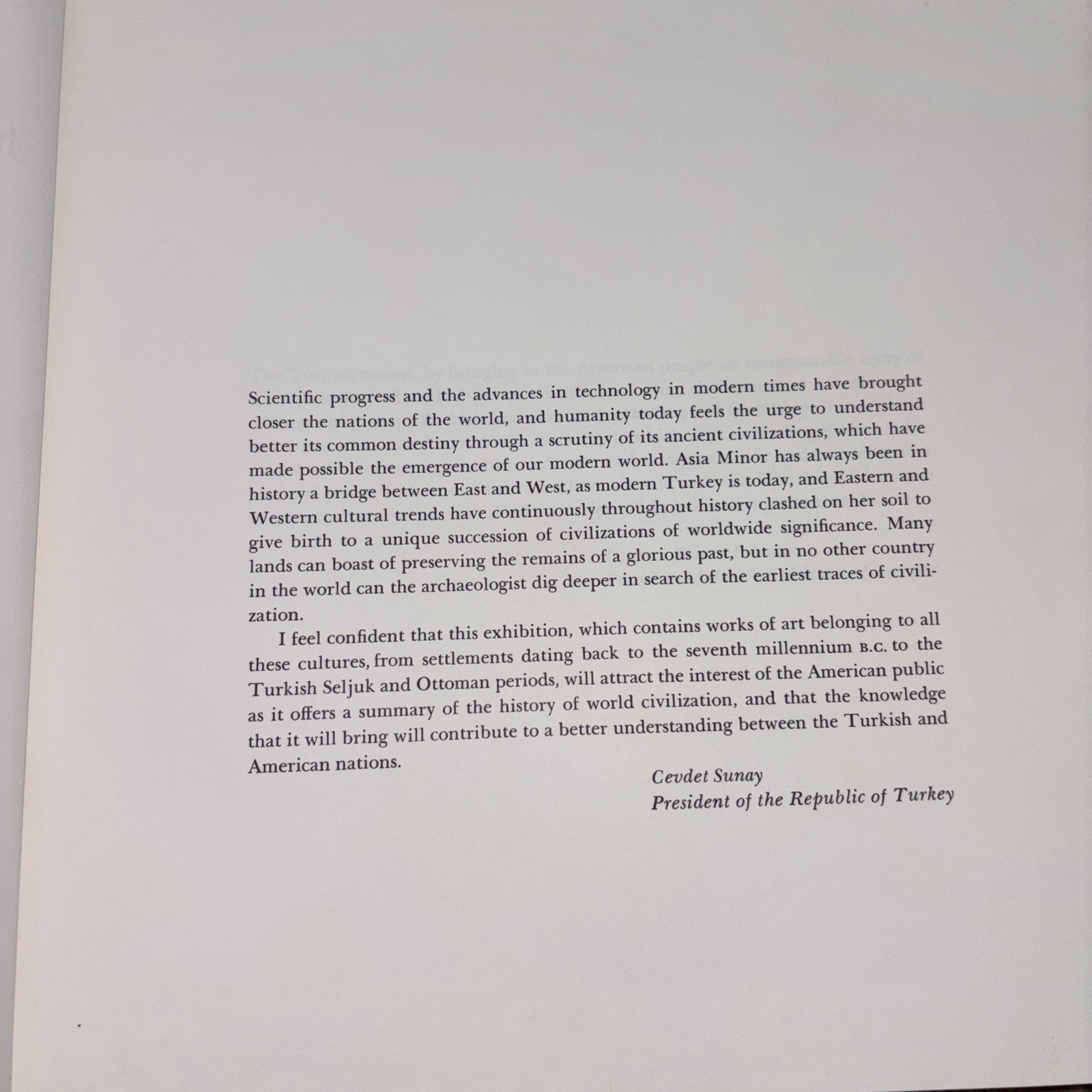 ART TREASURES OF TURKEY Circulated by the Smithsonian Institution 1966 Washingto