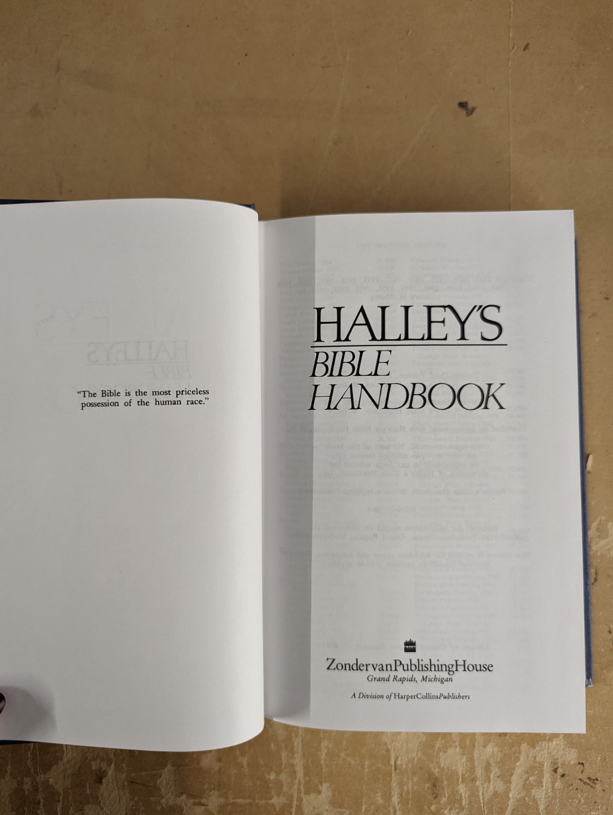 Halley’s Bible Handbook 23rd Edition 1962 Zondervan Hardcover Illustrated 864p M