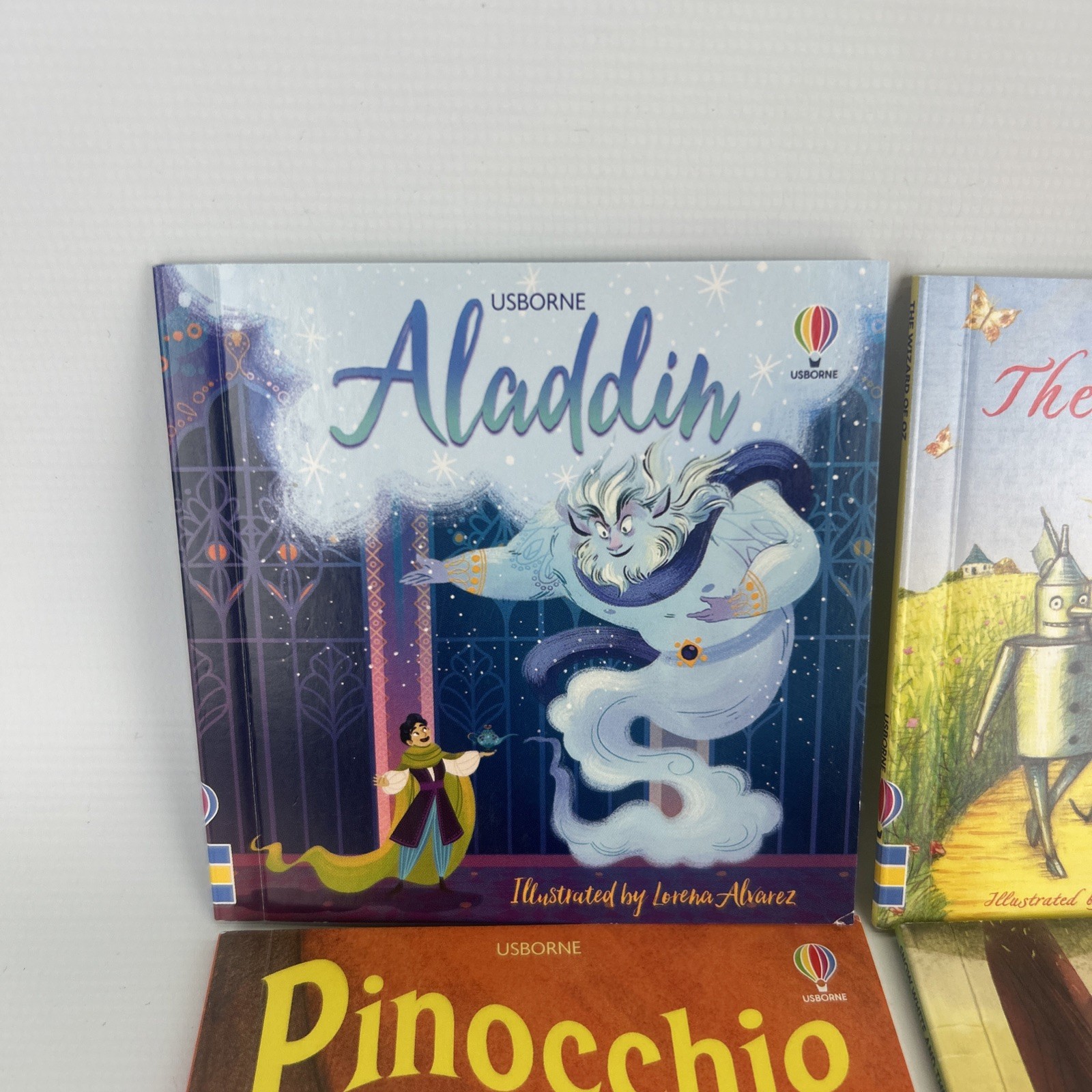 SET Of 7 USBORNE Children’s Fairy Mini-Books Wizard Of Oz, Aladdin, Snow White..