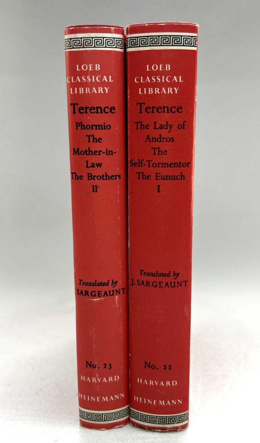 Loeb Classical Library TERENCE Complete Set of 2 Vols 1965 – HC/DJ VGC