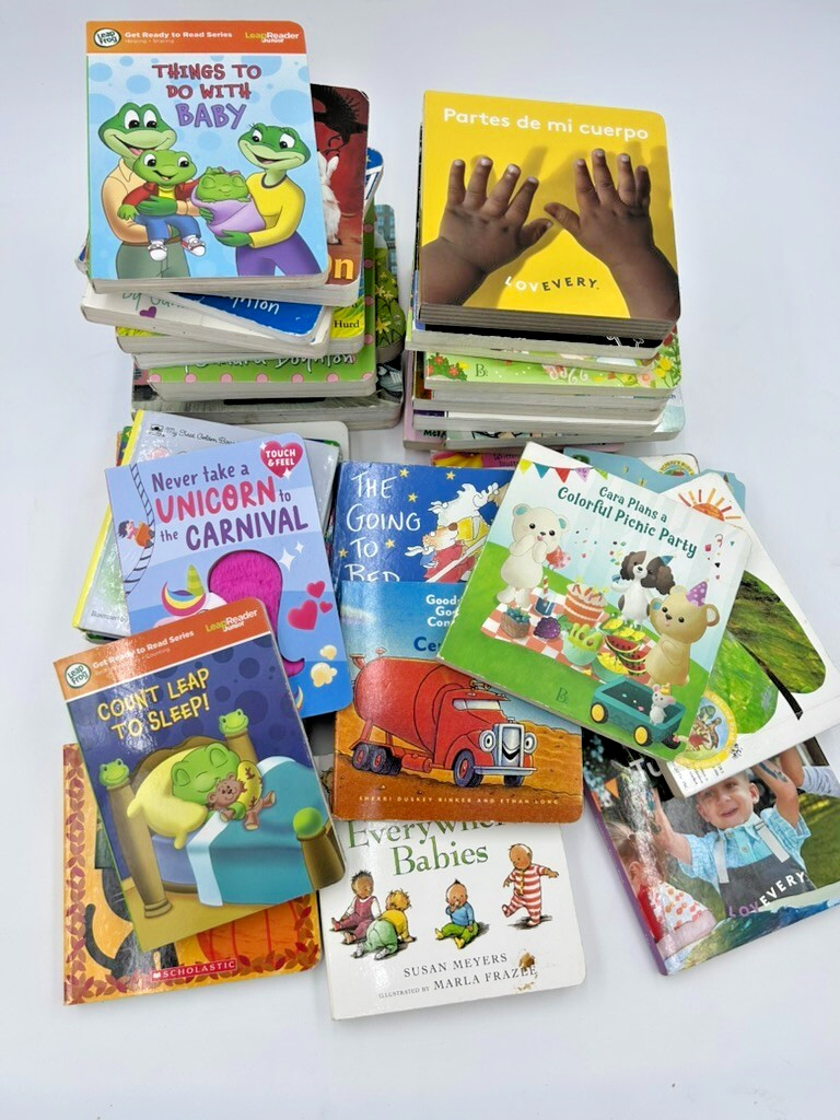 Lot of 100 – Board Books for Children’s/ Toddler Babies/Preschool/Daycare