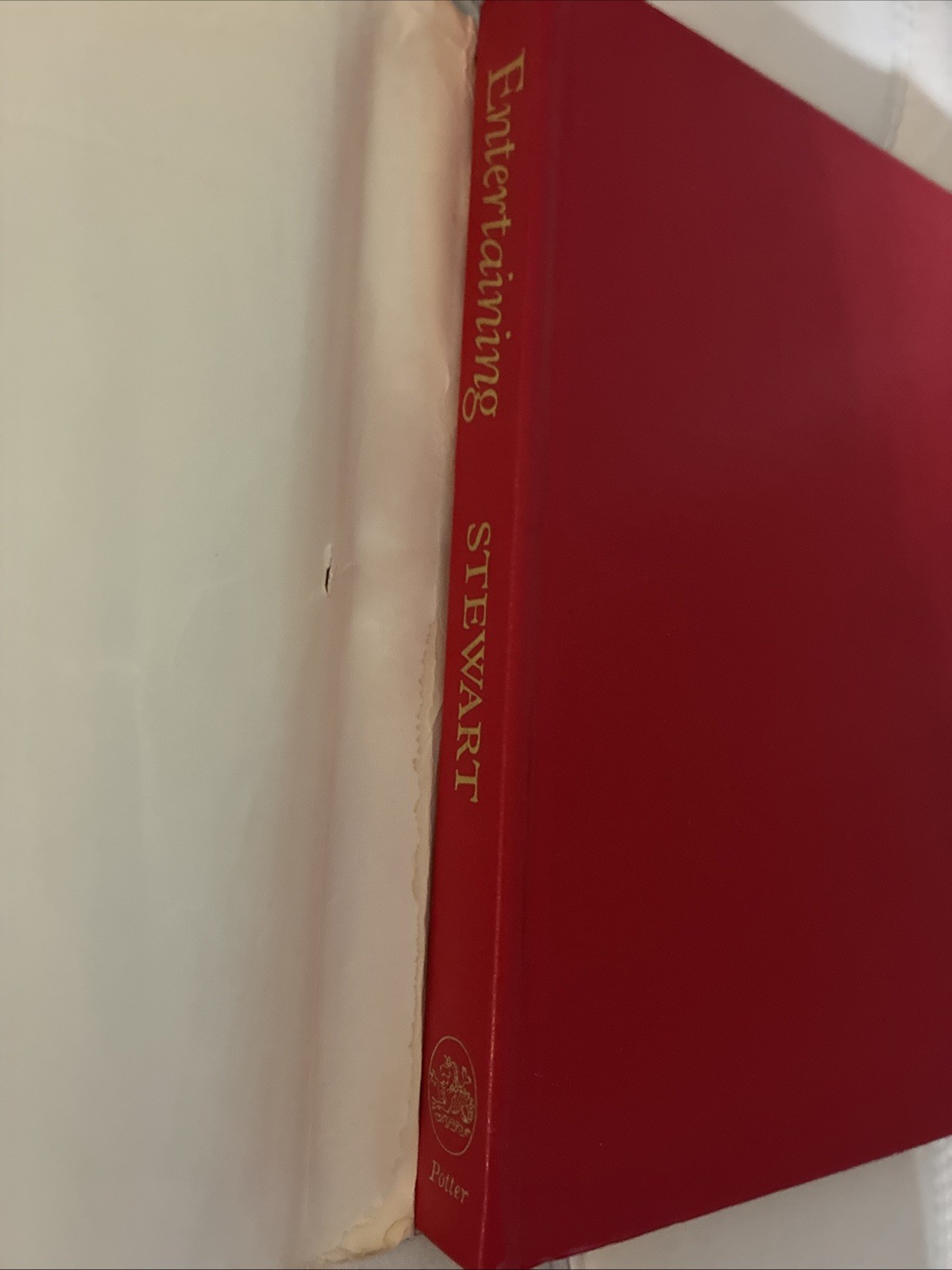 1982 ENTERTAINING BY MARTHA STEWART ~ HC w/ Dust Jacket ~ Vintage Hardback