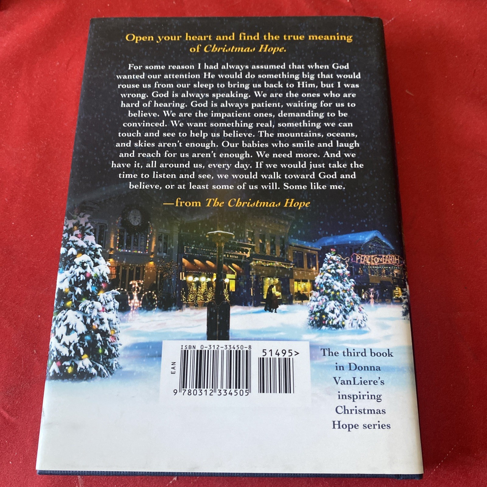 🎅🏼 Donna VanLiere – The Christmas Hope: A Novel (2005, Hard Book) $12.25!