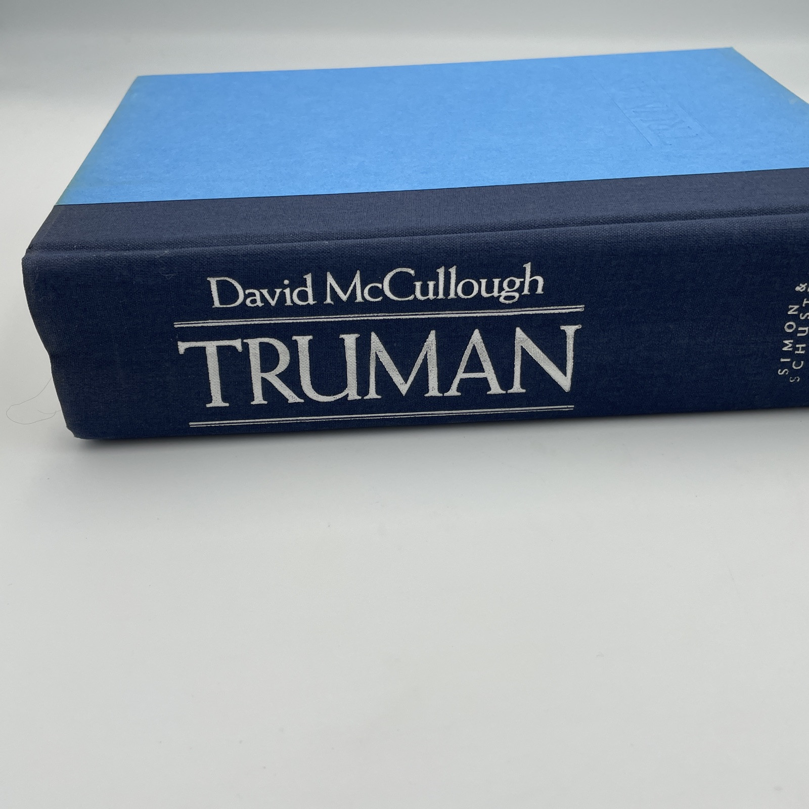 Truman David McCullough. First Edition First Print HCDJ 1992