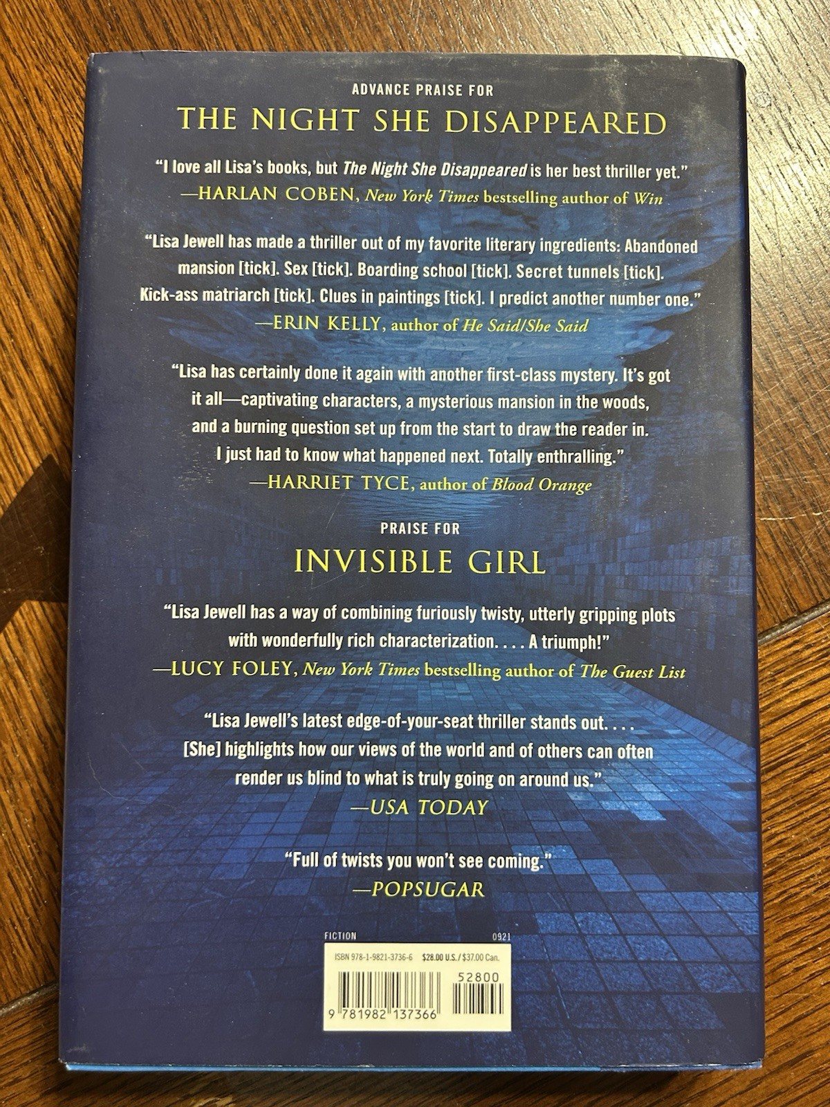 Night She Disappeared : A Novel by Lisa Jewell (2021, Hardcover)