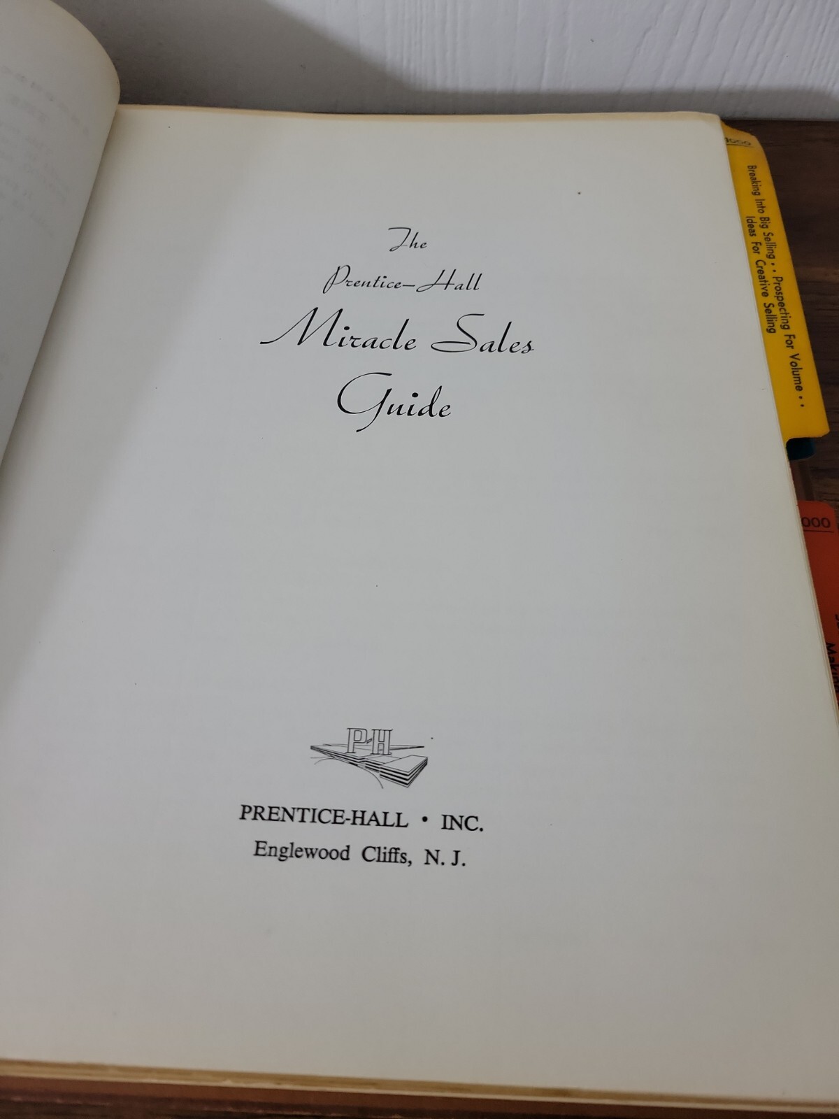 Prentice Hall Miracle Sales Guide by Prentice Hall
