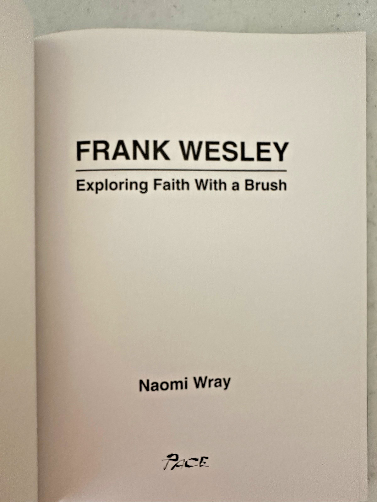 Frank Wesley Exploring Faith with a Brush Wray HCDJ 1st ed art Christian India