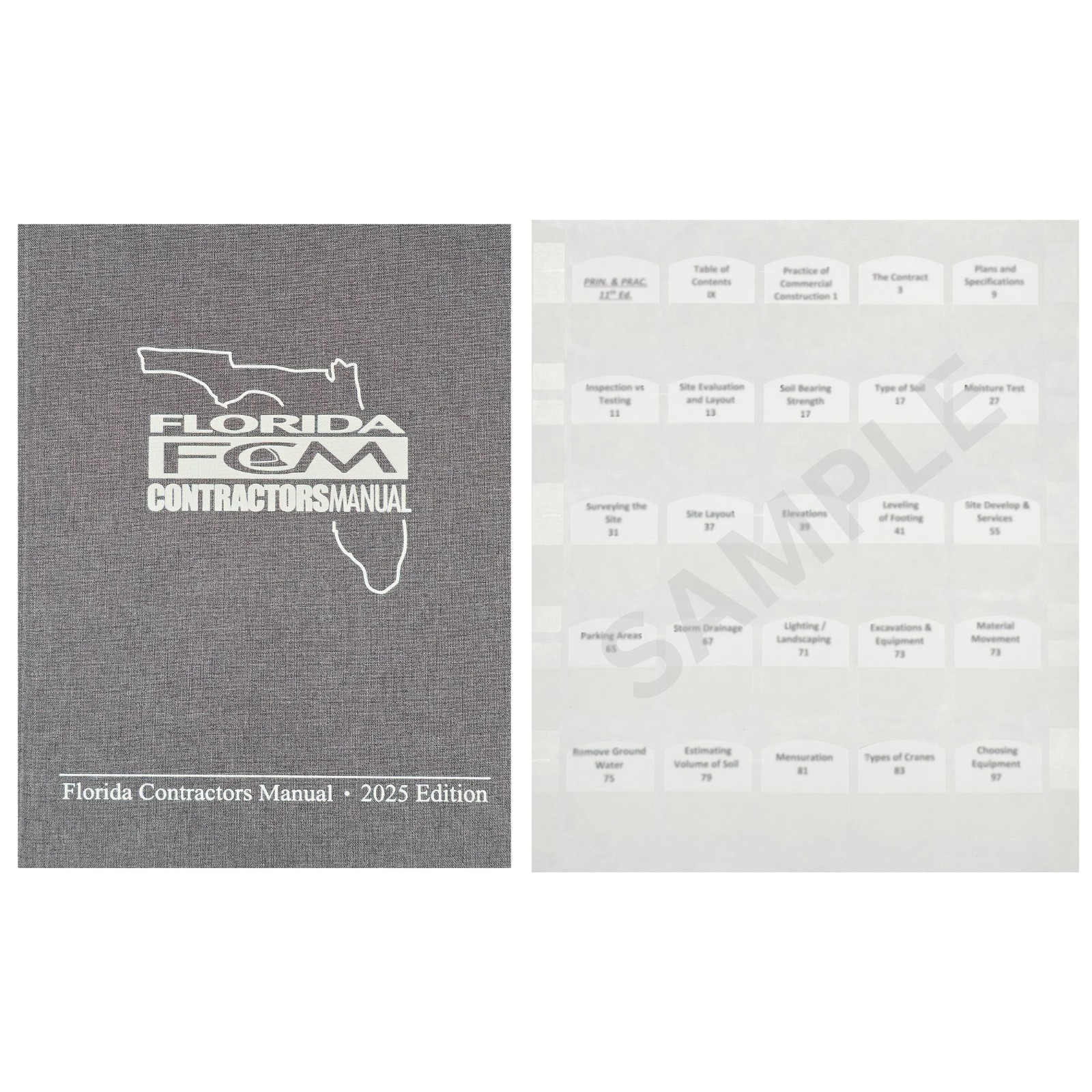 Book and Tabs – FLORIDA CONTRACTORS MANUAL 2025 EDITION