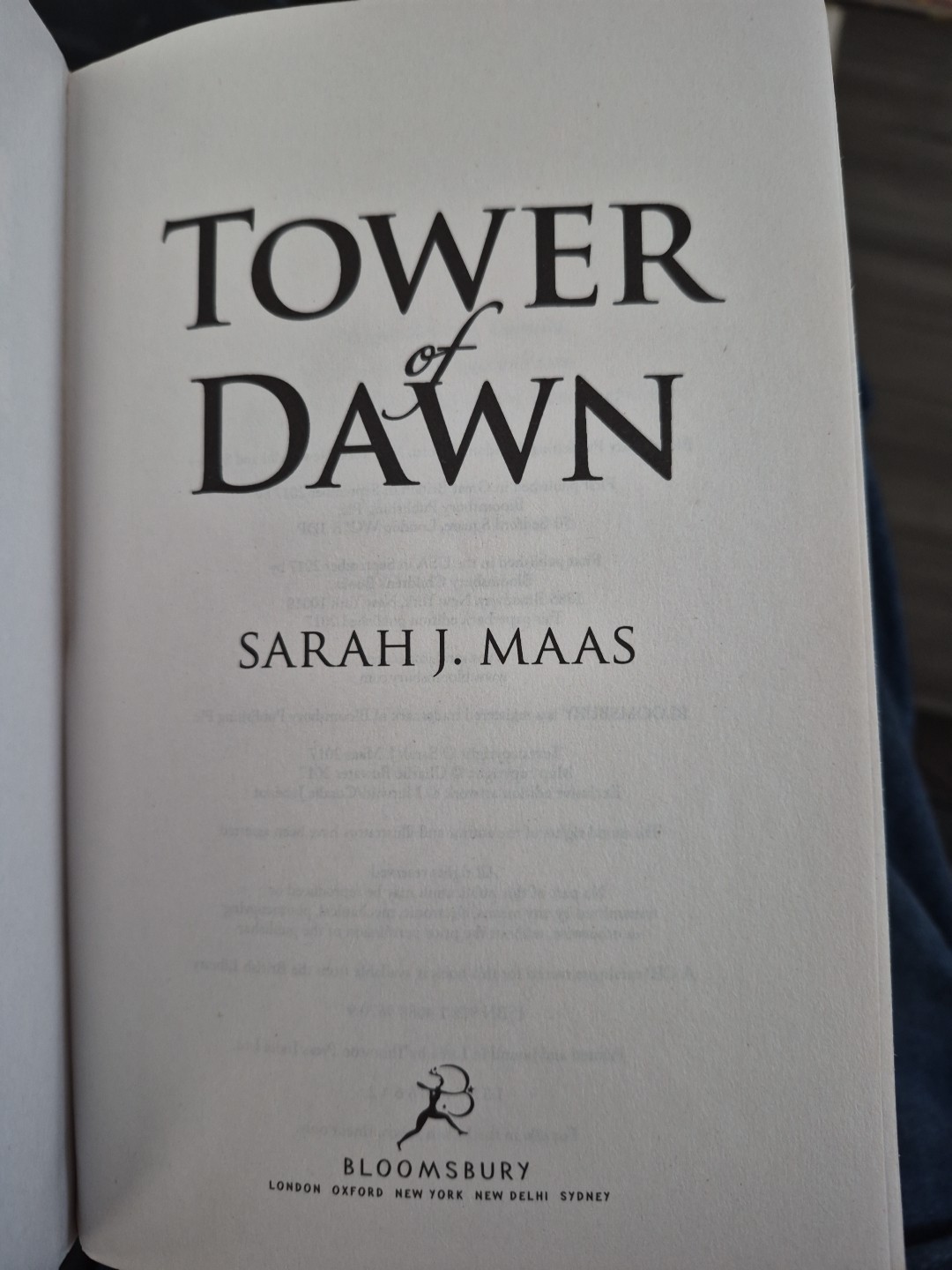 Tower of Dawn by Sarah J. Maas (Paperback, 2017) First Print RARE BOUND IN INDIA