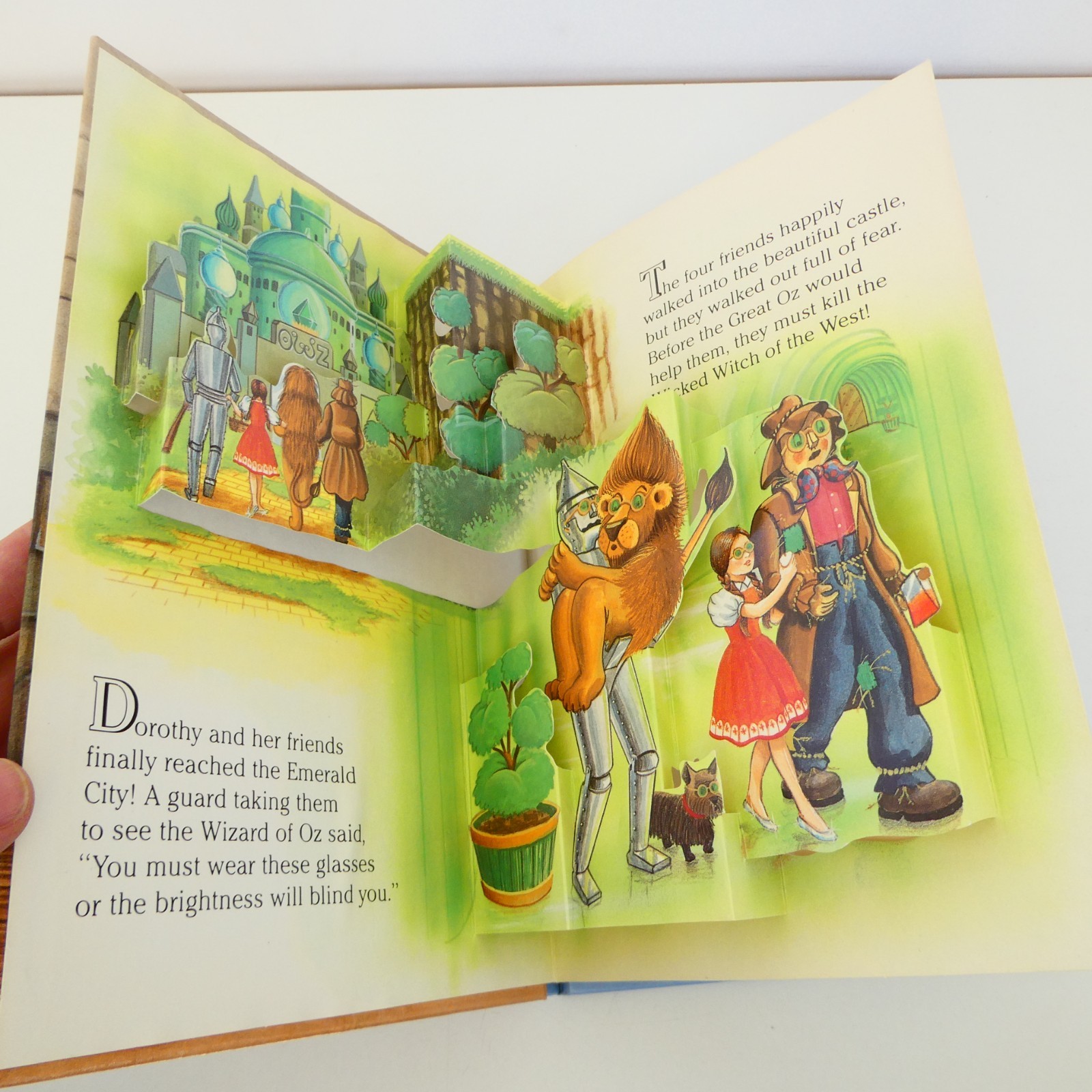The Wonderful Wizard of Oz Treasury Collection 4 Pop Up Books Set 1991 Vintage