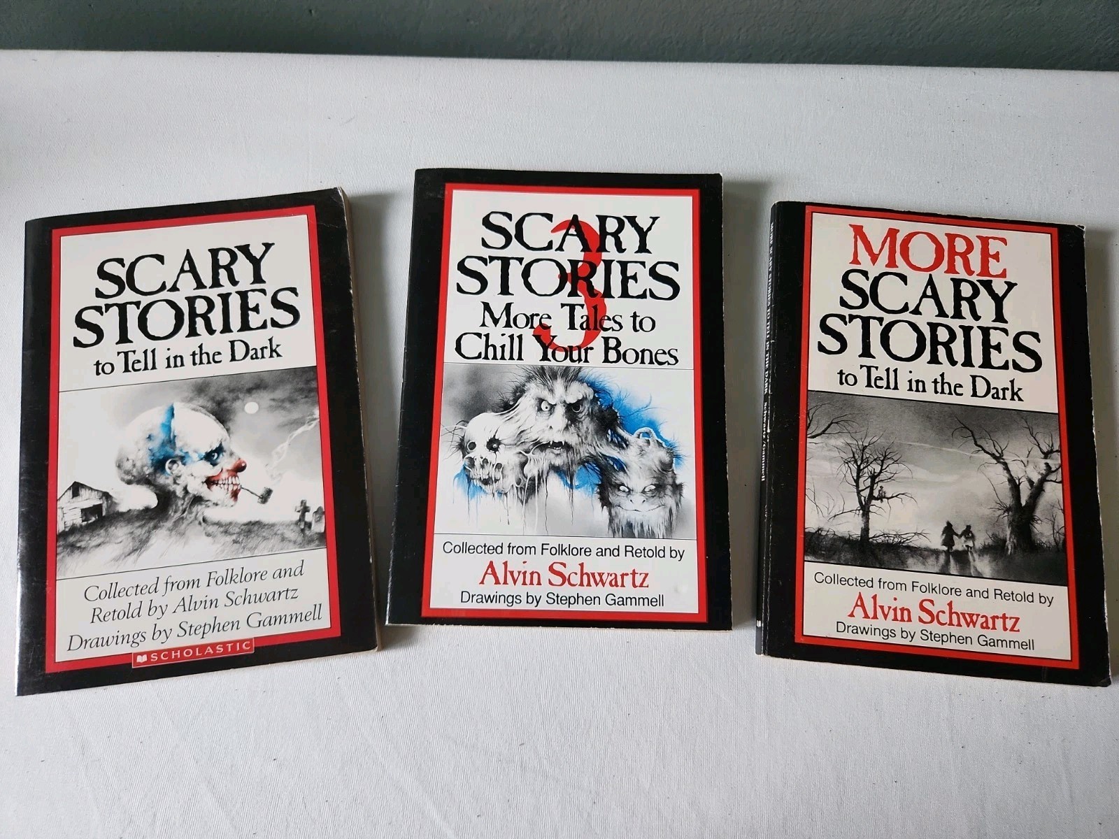 Scary Stories to Tell in the Dark Series by Alvin Schwartz (Paperback) Set Of 3