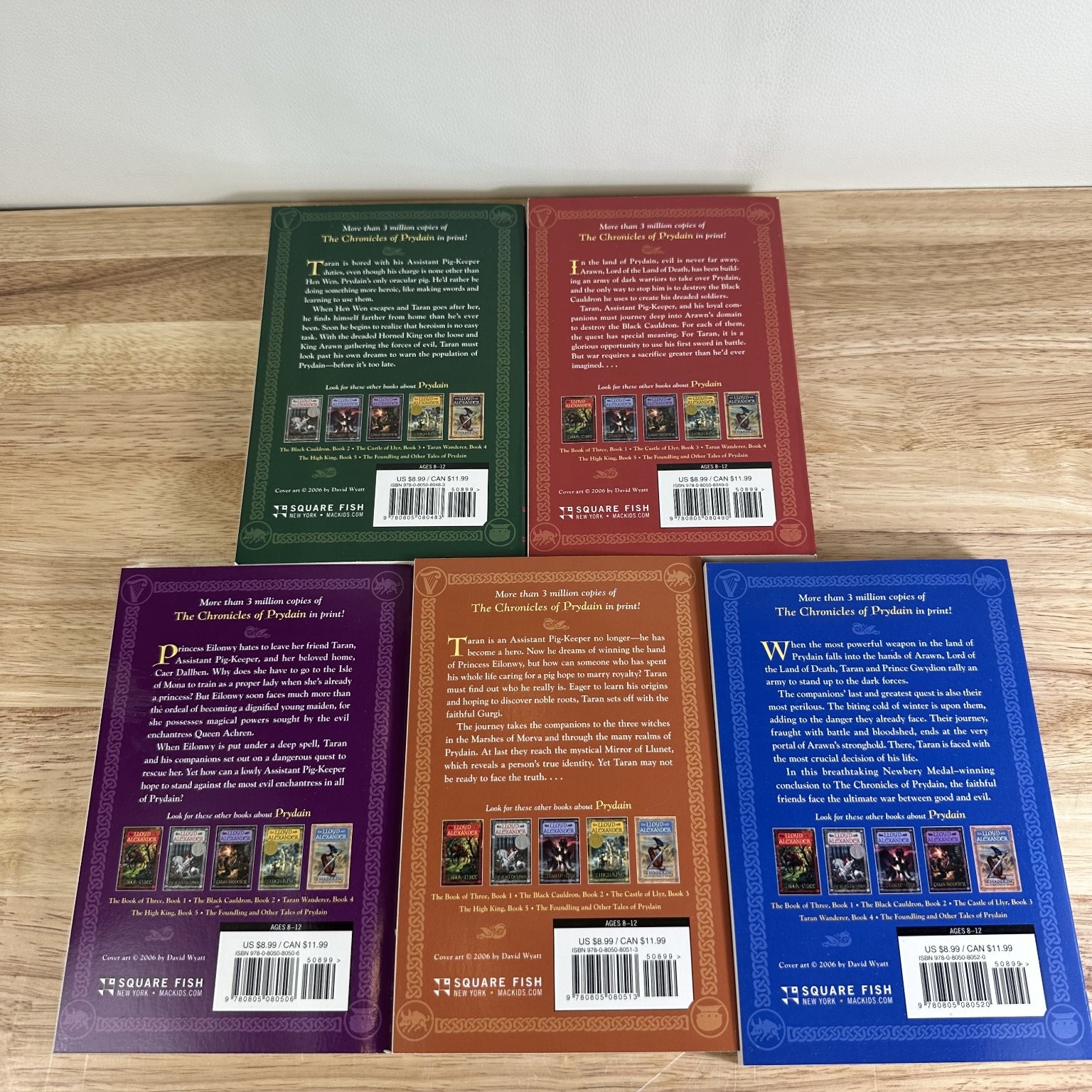 Chronicles of Prydain Box Set Lloyd Alexander 2012 Fantasy Adventure Square Fish
