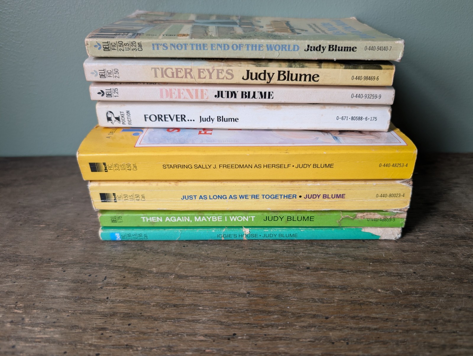 Lot of 8 Vintage Judy Blume Books Dell 70s 80s PB Iggie’s House Forever Deenie