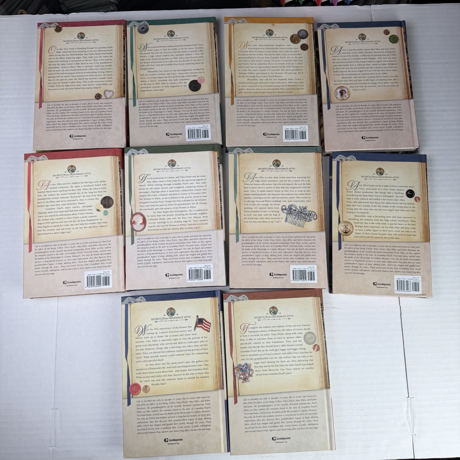 Secrets From Grandma’s Attic Lot of 22 Hardcover Books Guideposts