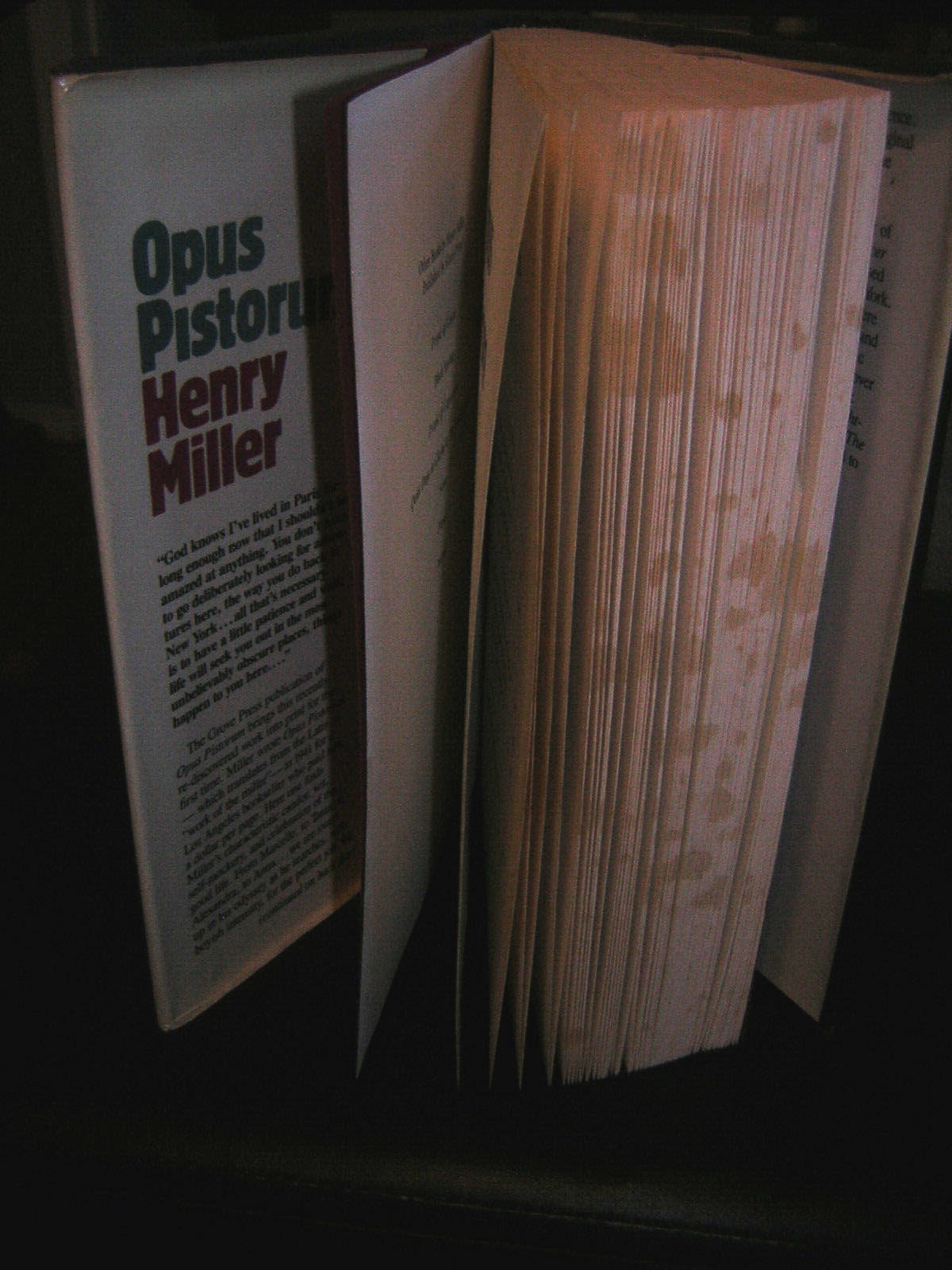 Opus Pistorum by Henry V. Miller (1983, Hardcover) 288pages MatureAdult Subject