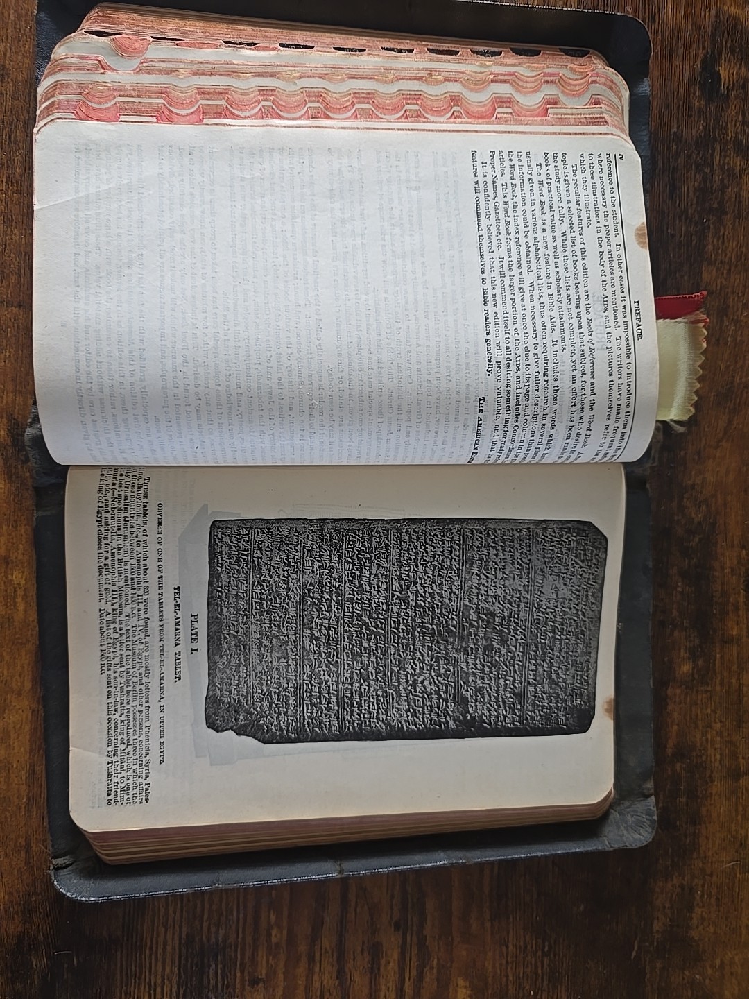 Holy Bible Self Pronouncing With the Words of Christ Printed in Red vintage