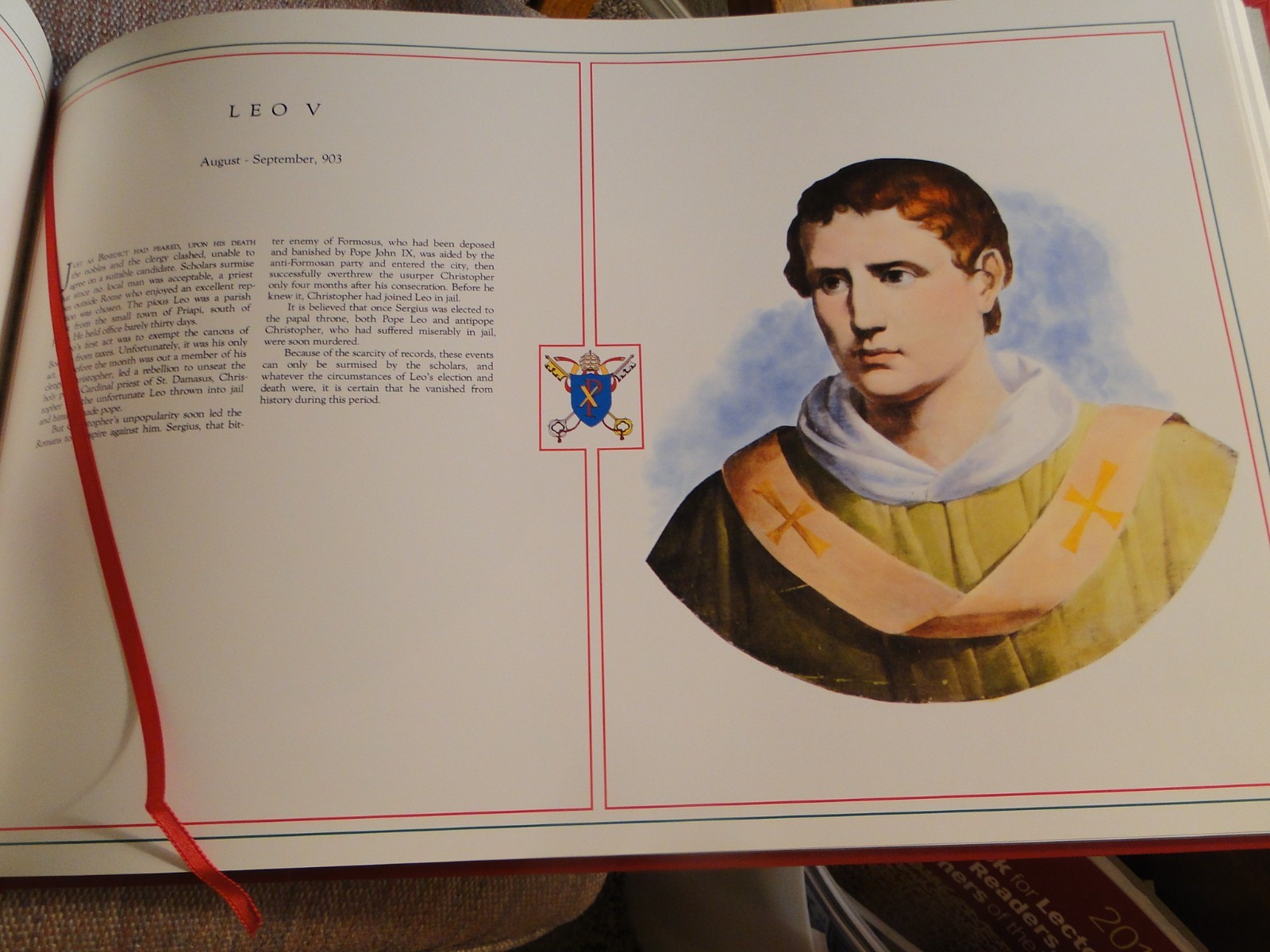 The Popes A Papal History, by J.V. Bartlett Publ 1990, Nihil Obstat & Imprimatur