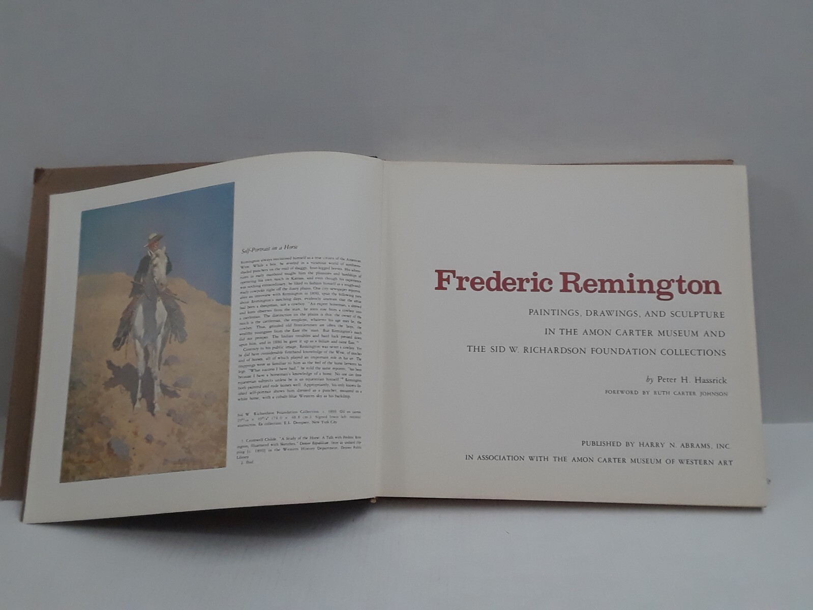 FREDERICK REMINGTON by Peter Hassrick 1973 HC Illustrated 13.5 x 12.25 in