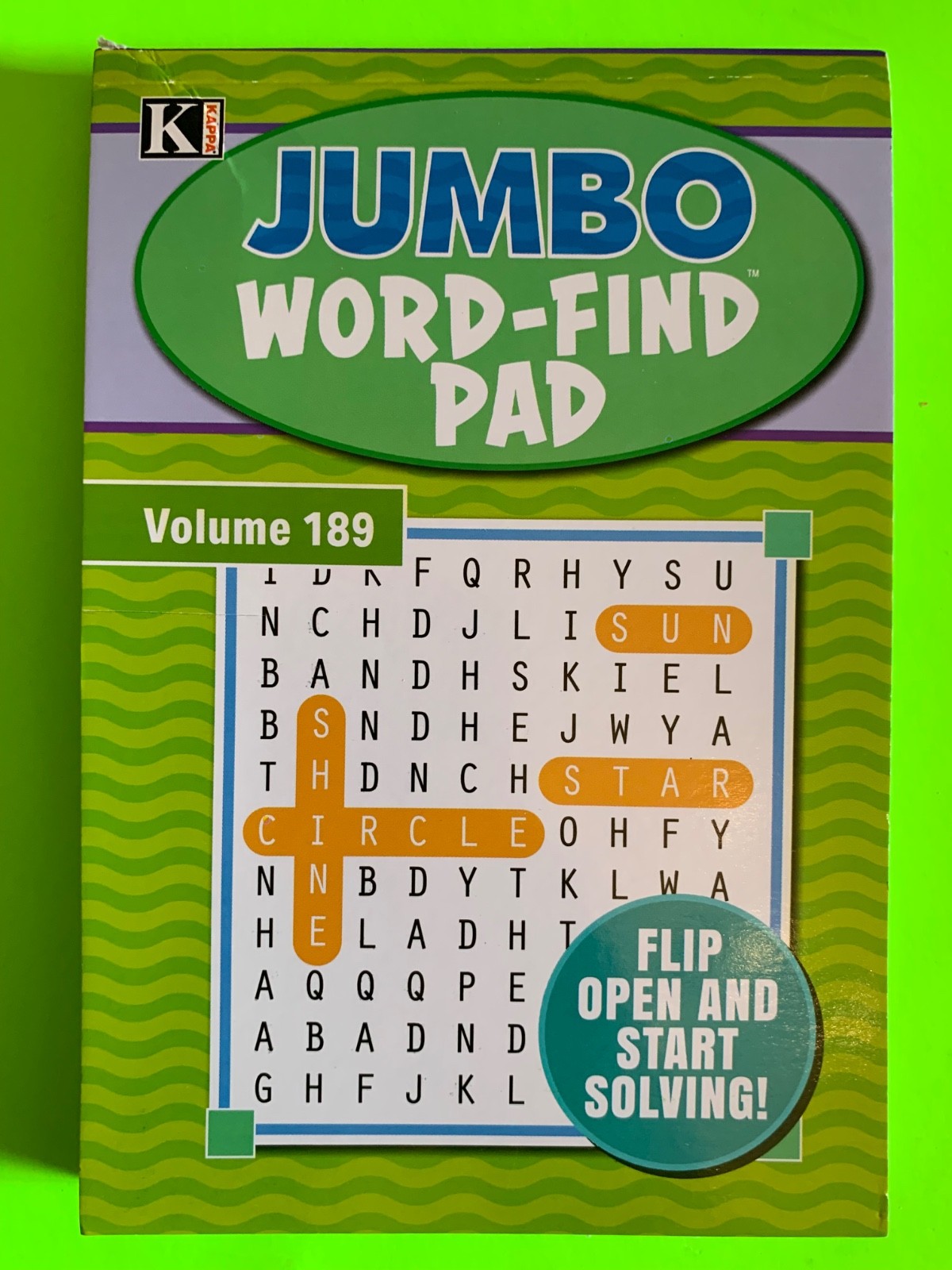 Kappa Jumbo Word-Find Pad Digest Puzzle Book Vol #189