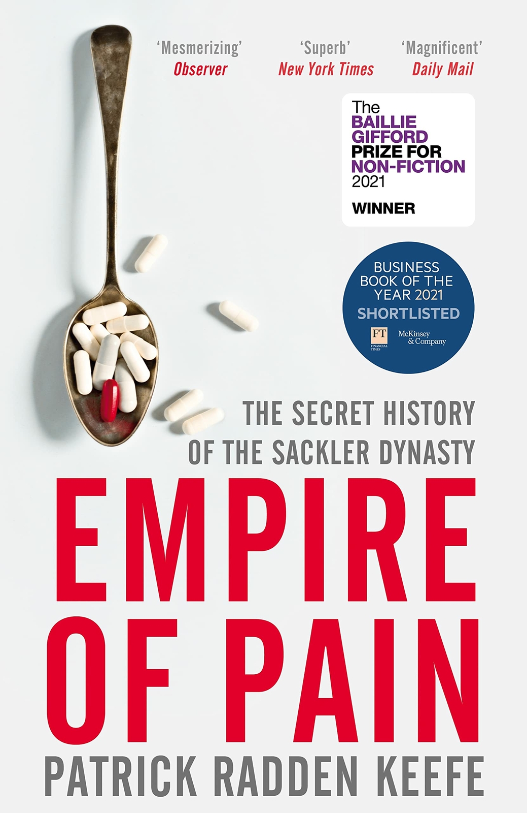 Empire of Pain: The Secret History of Sackler Dynasty, Patrick Radden Keefe NEW