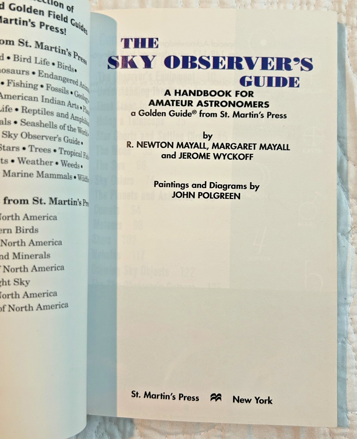 2002 The Sky Observer’s Guide Golden Pocket Book 160 Pages