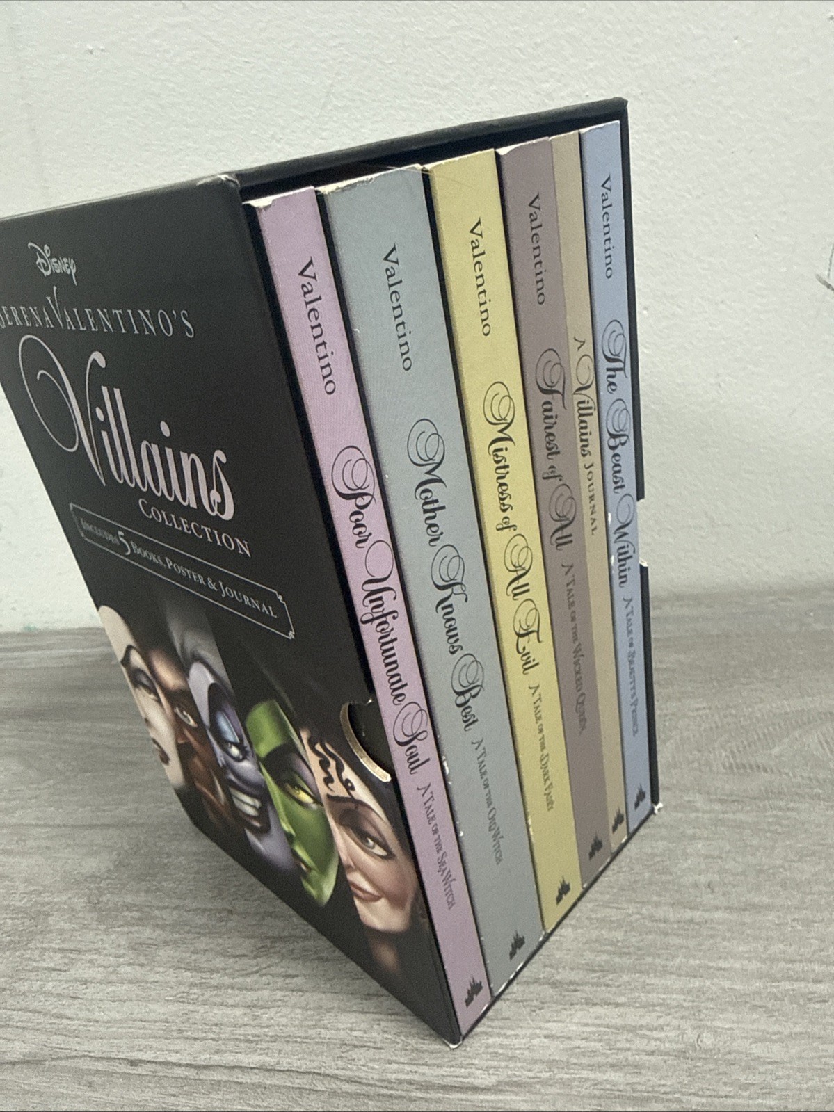 Serena Valentino’s Villains Collection 5 Book Softcover Set Books Disney Journal