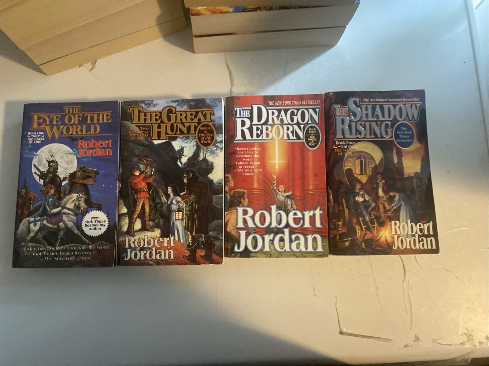 The Wheel of Time Complete Set 1-14 plus prequel 15 PB Books Robert Jordan