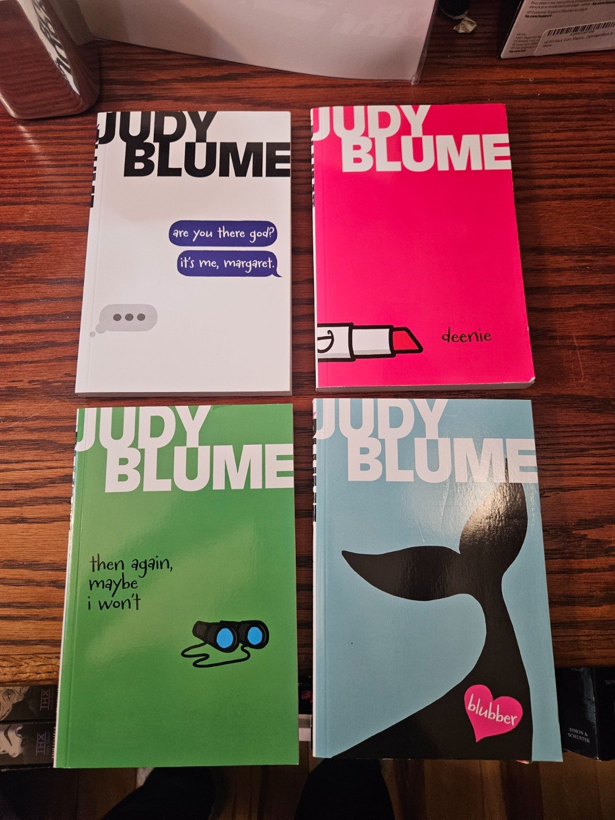 Judy Blume Set Of 4 Paper back books, NEW current modern edition Young Adult