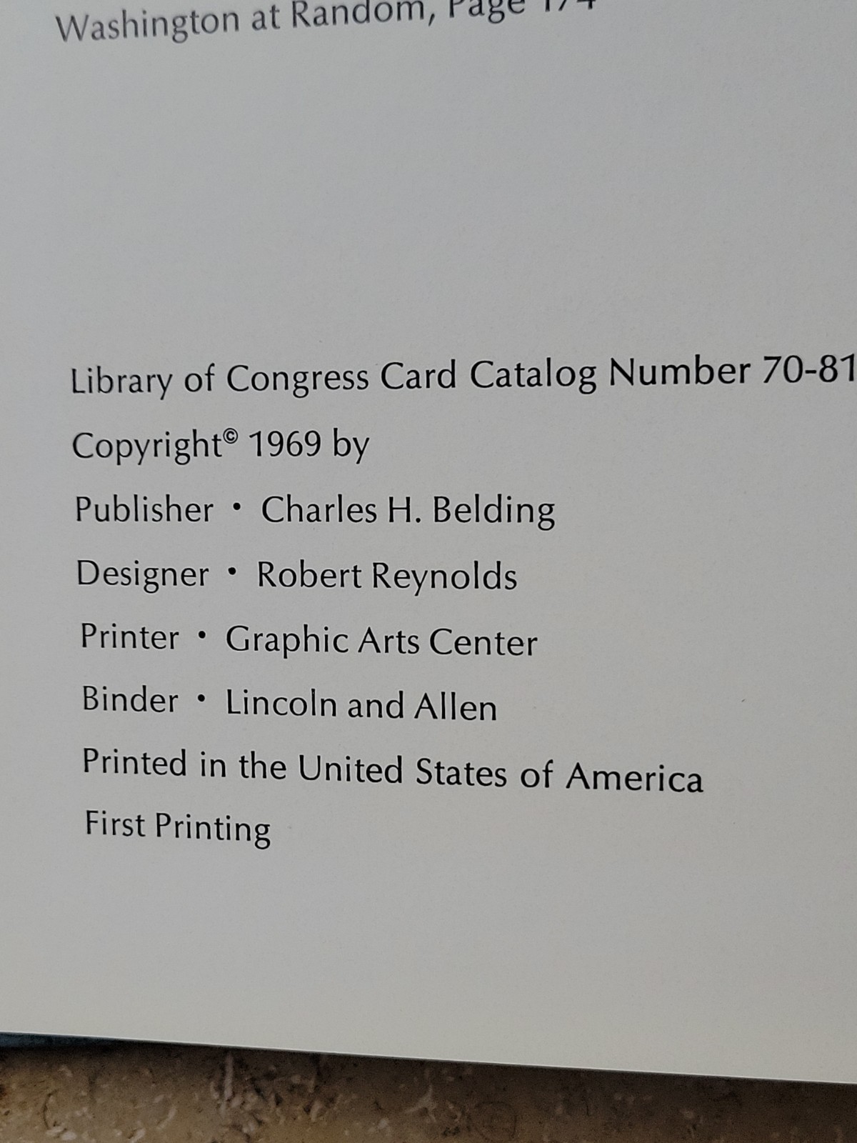 SIGNED by Ray Atkeson WASHINGTON Photo Book Rare 1969 Ist Printing Edition
