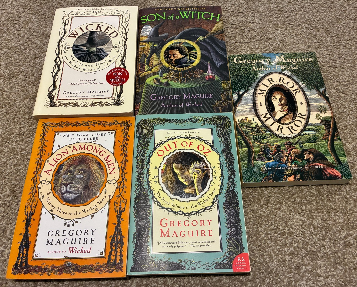 Wicked – Complete 4-Book Series Set & Bonus – RARE! – Maguire – Wizard of Oz!