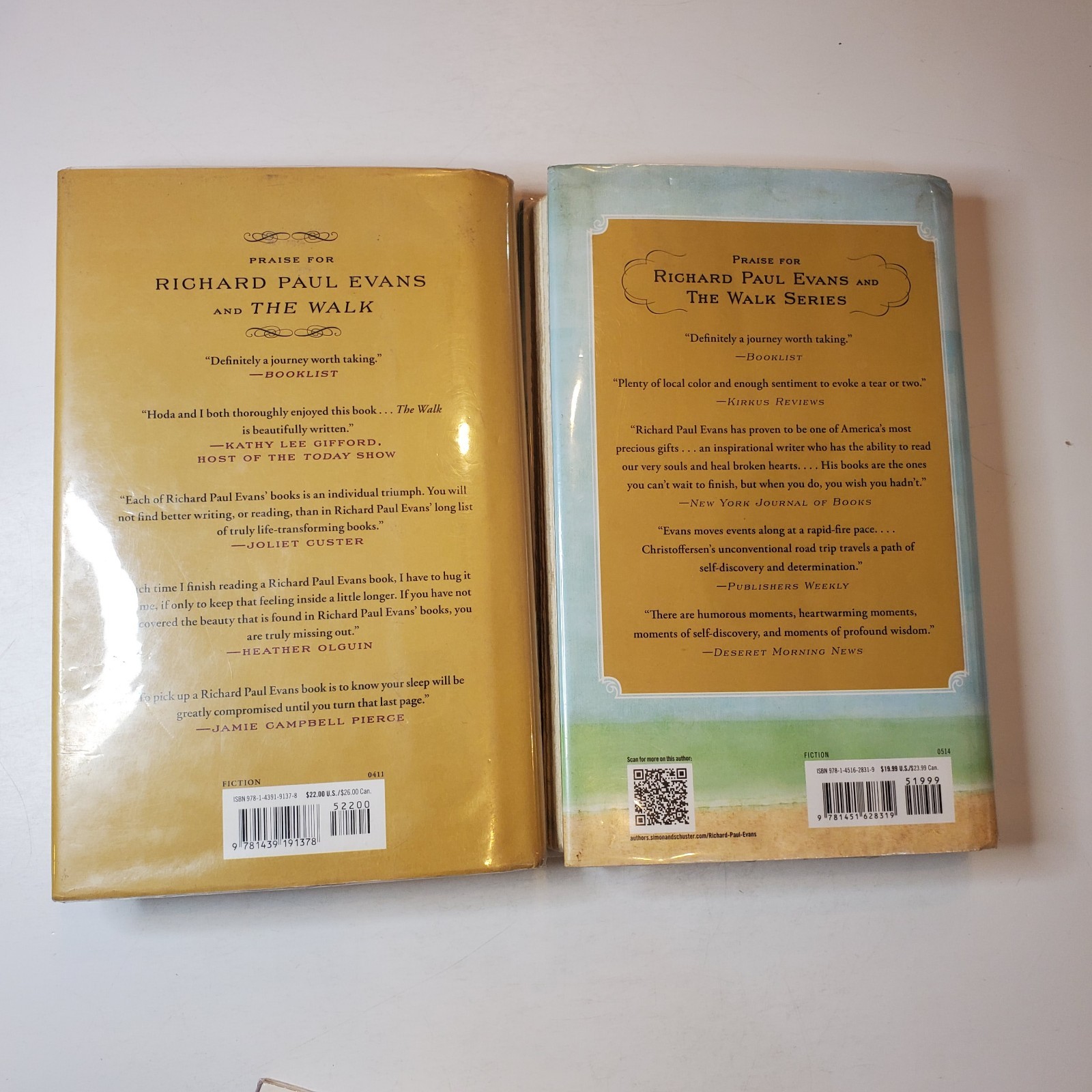 3 THE WALK Series Book Lot Richard Paul Evans HC DJ Walking On Water Step Faith