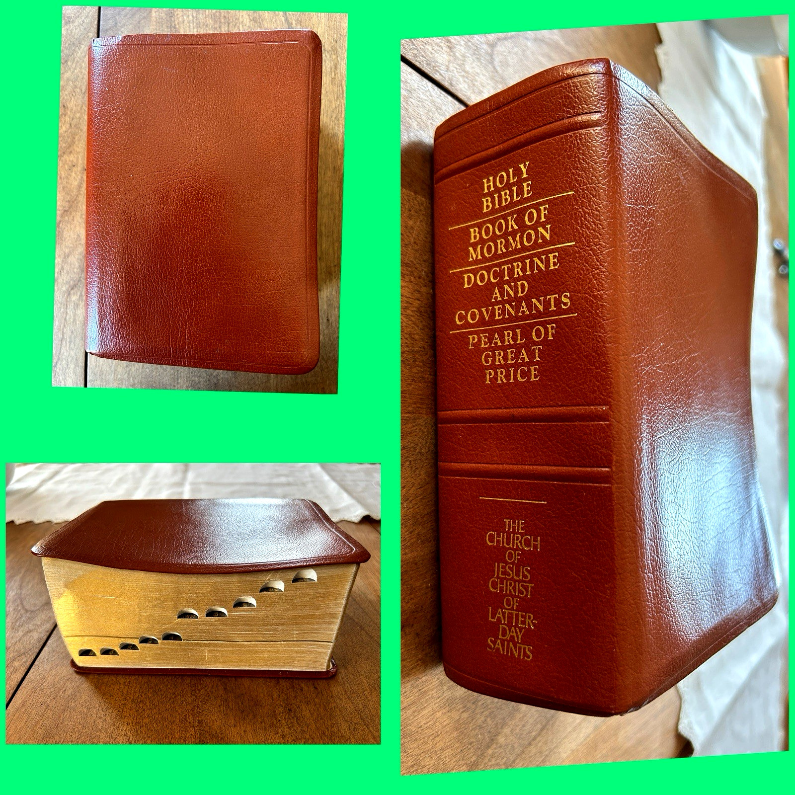 Holy Bible Book of Mormon Doctrine and Covenants Pearl of Great Price Indexed
