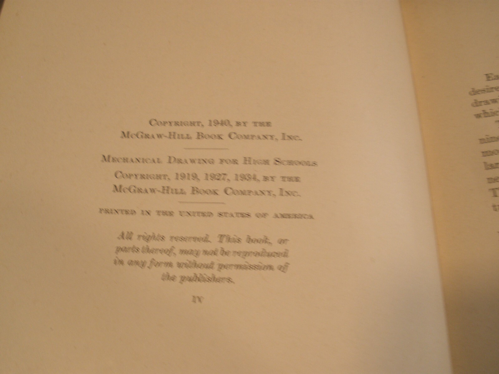 MECHANICAL DRAWING FRENCH AND SVENSEN HARDCOVER 1940